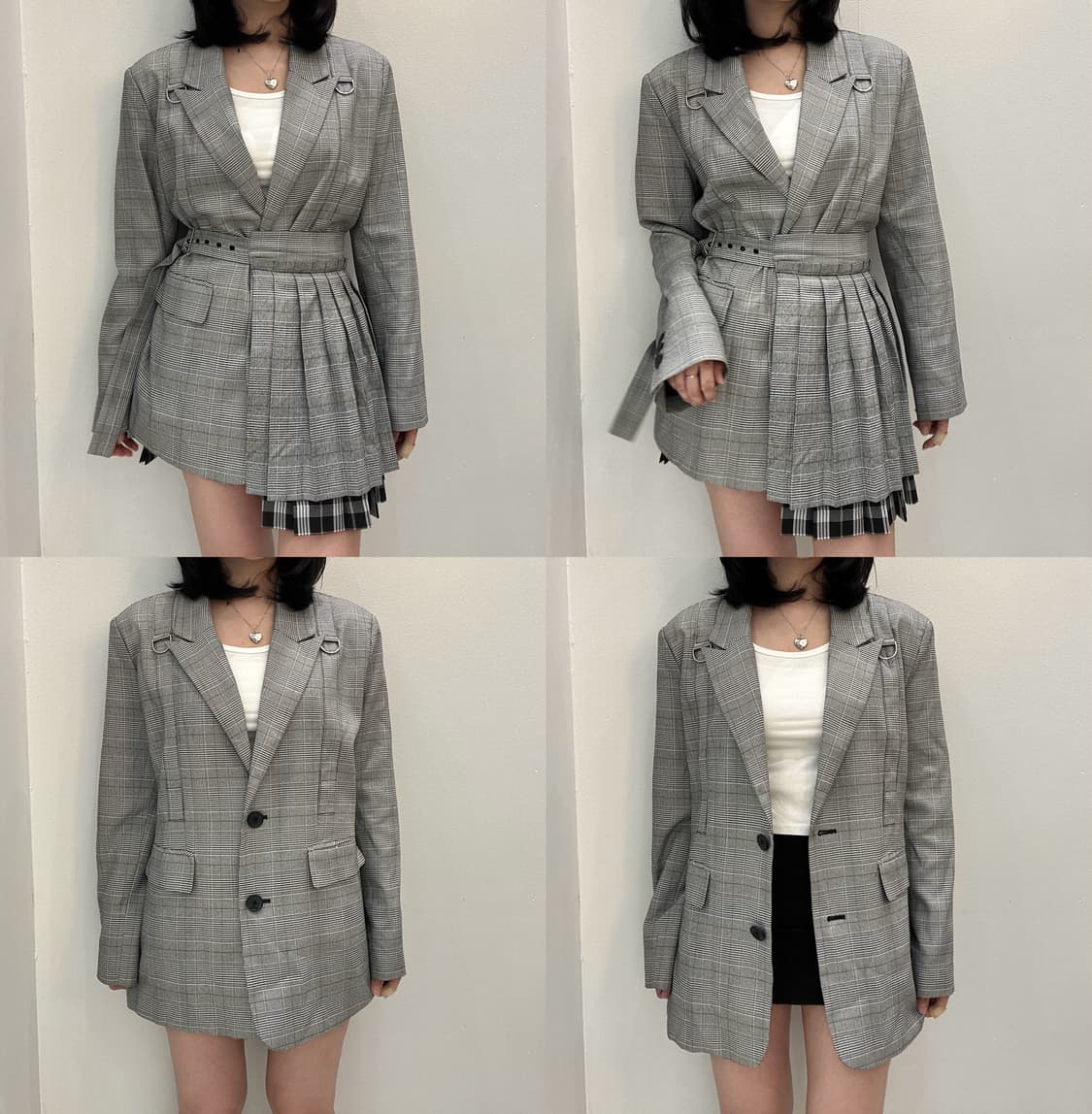 페인오어플레져 체크 셋업 상품이미지2