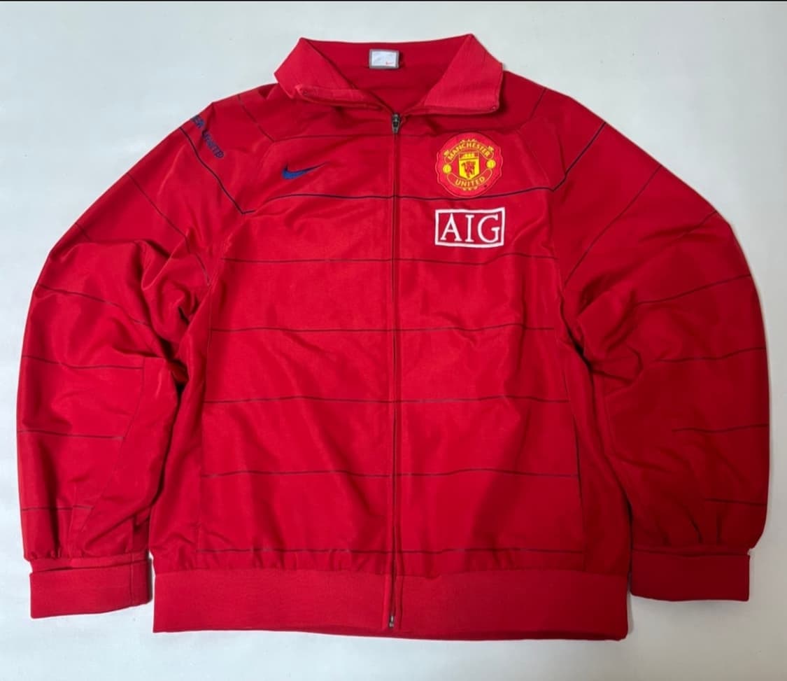 🔥 2008-09 맨체스터 유나이티드(맨유) AIG 스폰서 트랙 재킷 상품이미지1