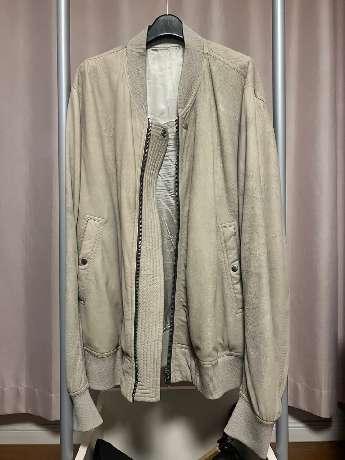 [54]Rick Owens 23ss EDFU 램레더 봄버 자켓 상품이미지1