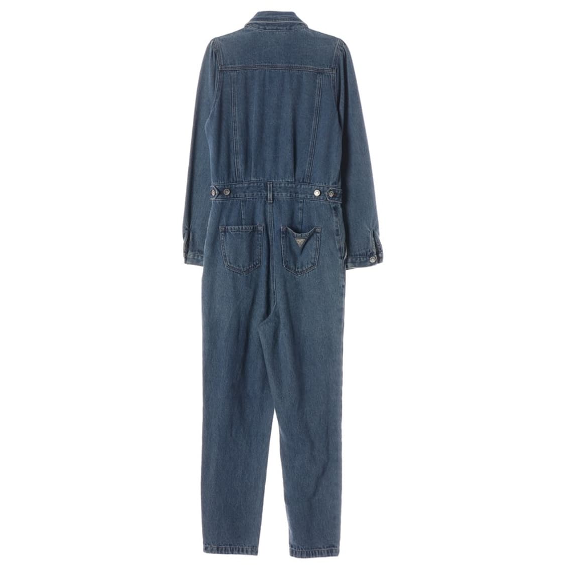 GUESS 다크블루 퍼프 숄더 데님 점프수트 XS 상품이미지2