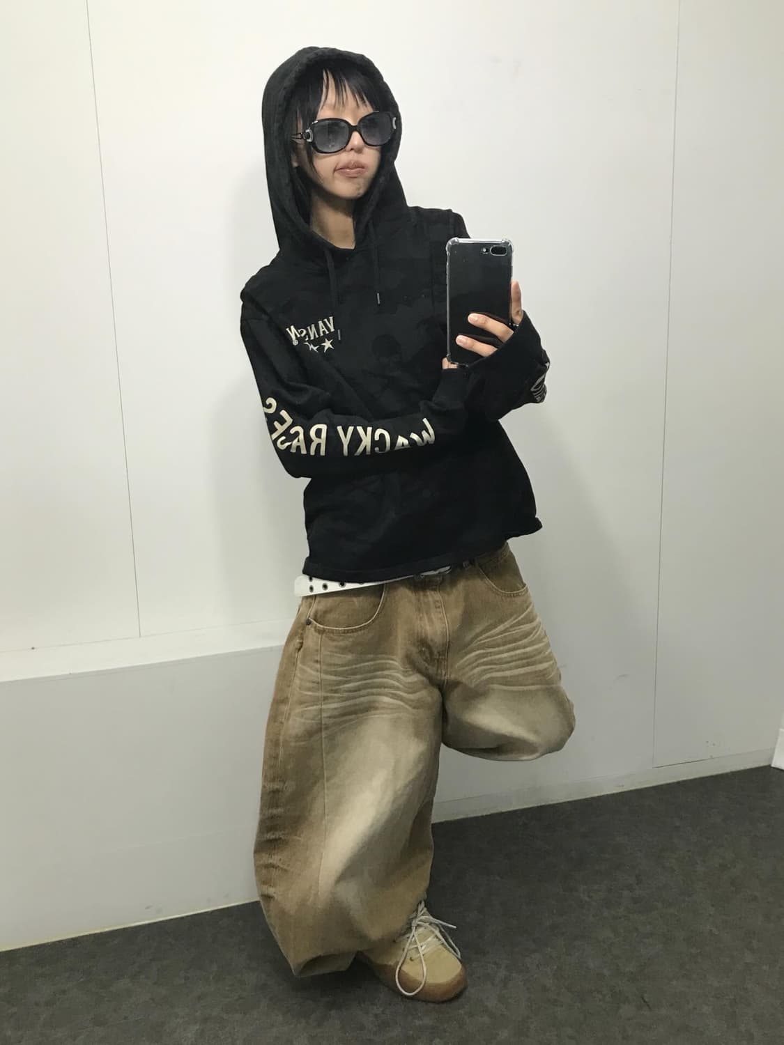 밴슨 X 와키 레이스 패치 콜라보 카모 후드 롱슬리브  상품이미지5