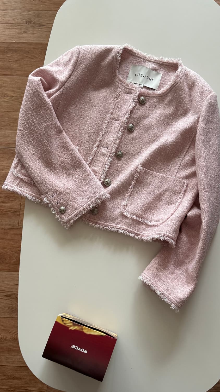 루에브르 Fringe collarless tweed jacket 2사이즈 상품이미지4