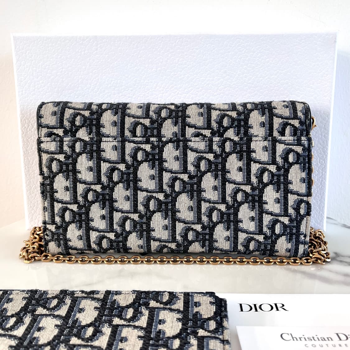 [S급/정품] 디올 새들 스몰 체인 파우치 지갑 woc 숄더백 가방 상품이미지2