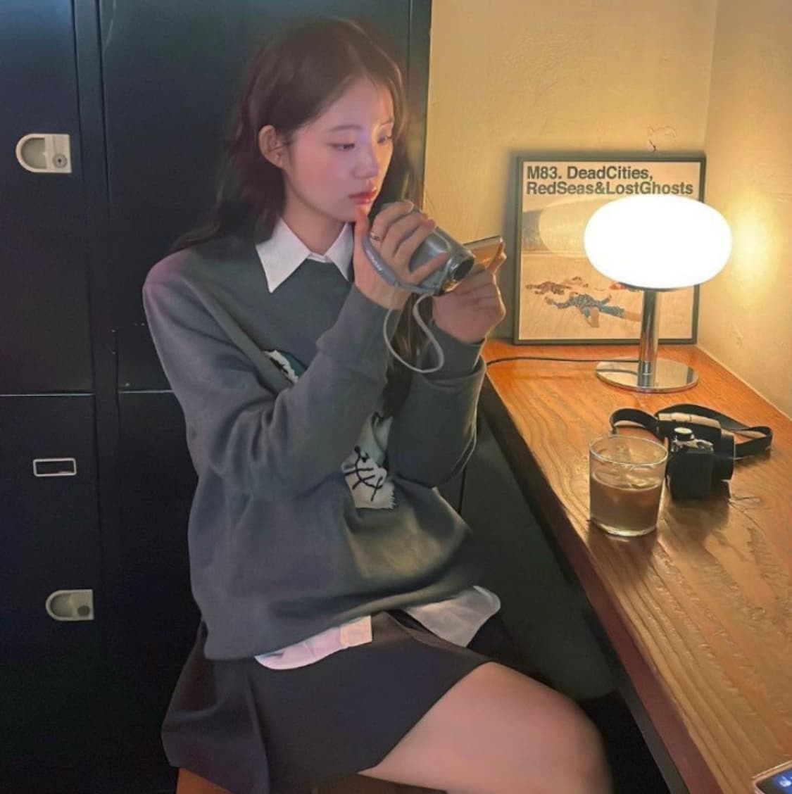 [L] 메종키츠네 바이브런트 폭스헤드 니트(배우 신시아 착용) 상품이미지4