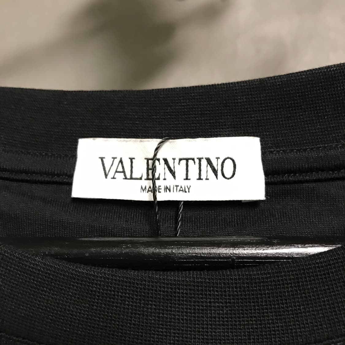 발렌티노 블랙 반팔 티셔츠 XL 상품이미지5
