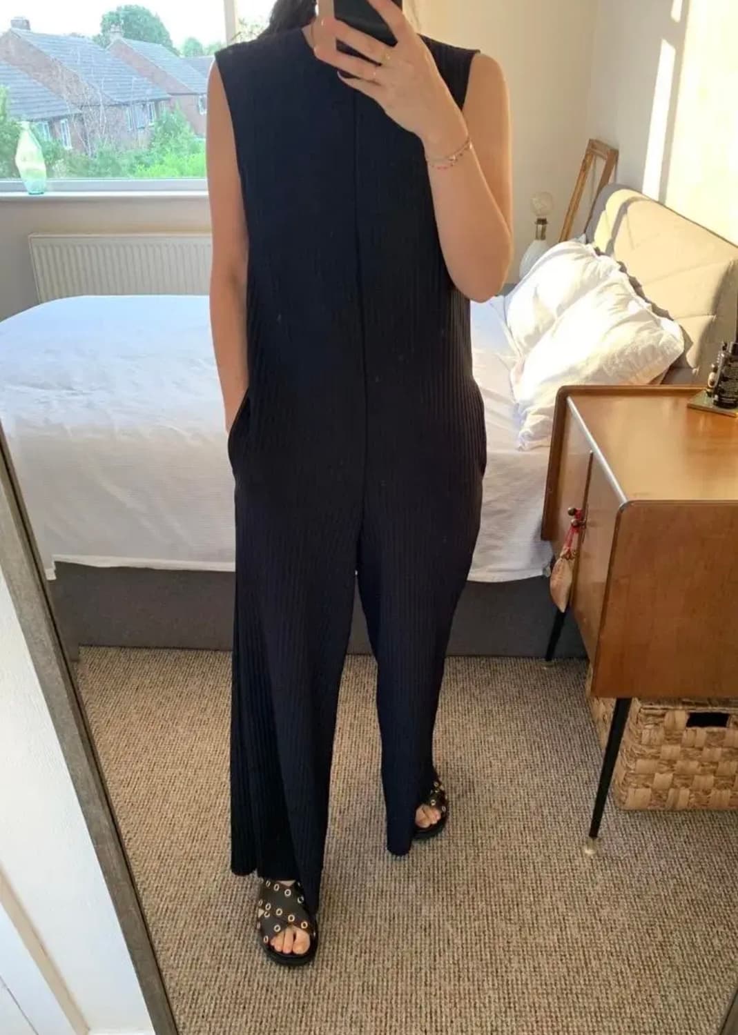 Cos 와이드레그 플리티드 점프수트 S 새상품 상품이미지3