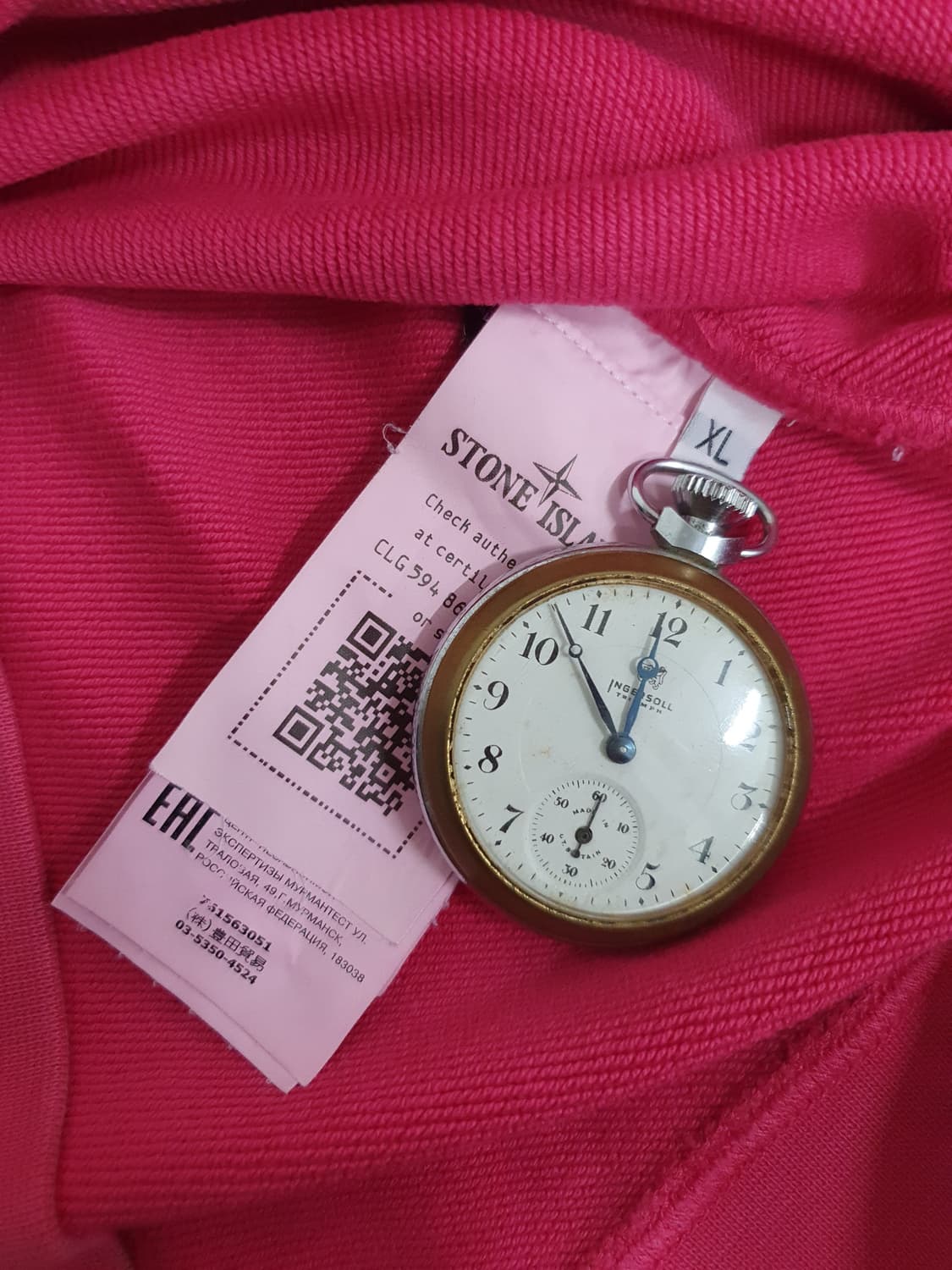 22SS 스톤 아일랜드 다크 핑크 스웨트셔츠 상품이미지7