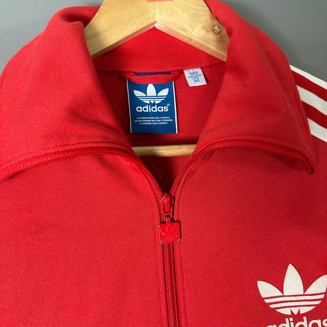 아디다스 유로파 트랙탑 져지 레드 90 [122405] 상품이미지6