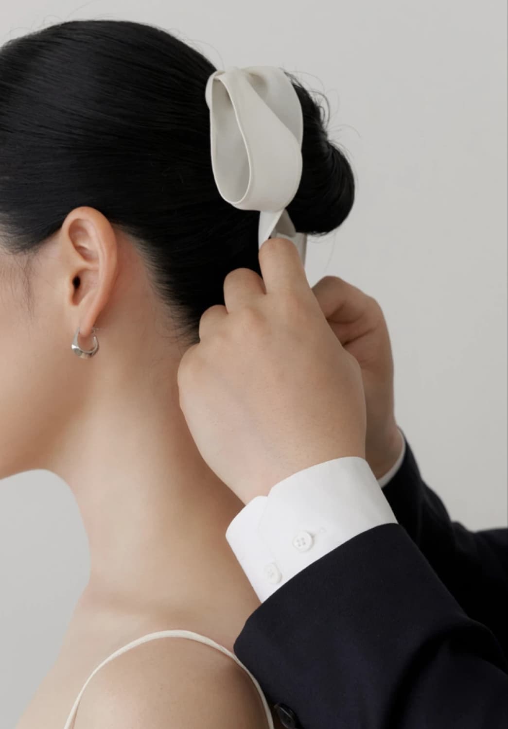 르메르 미니 드롭 이어링 실버 AC274 상품이미지9
