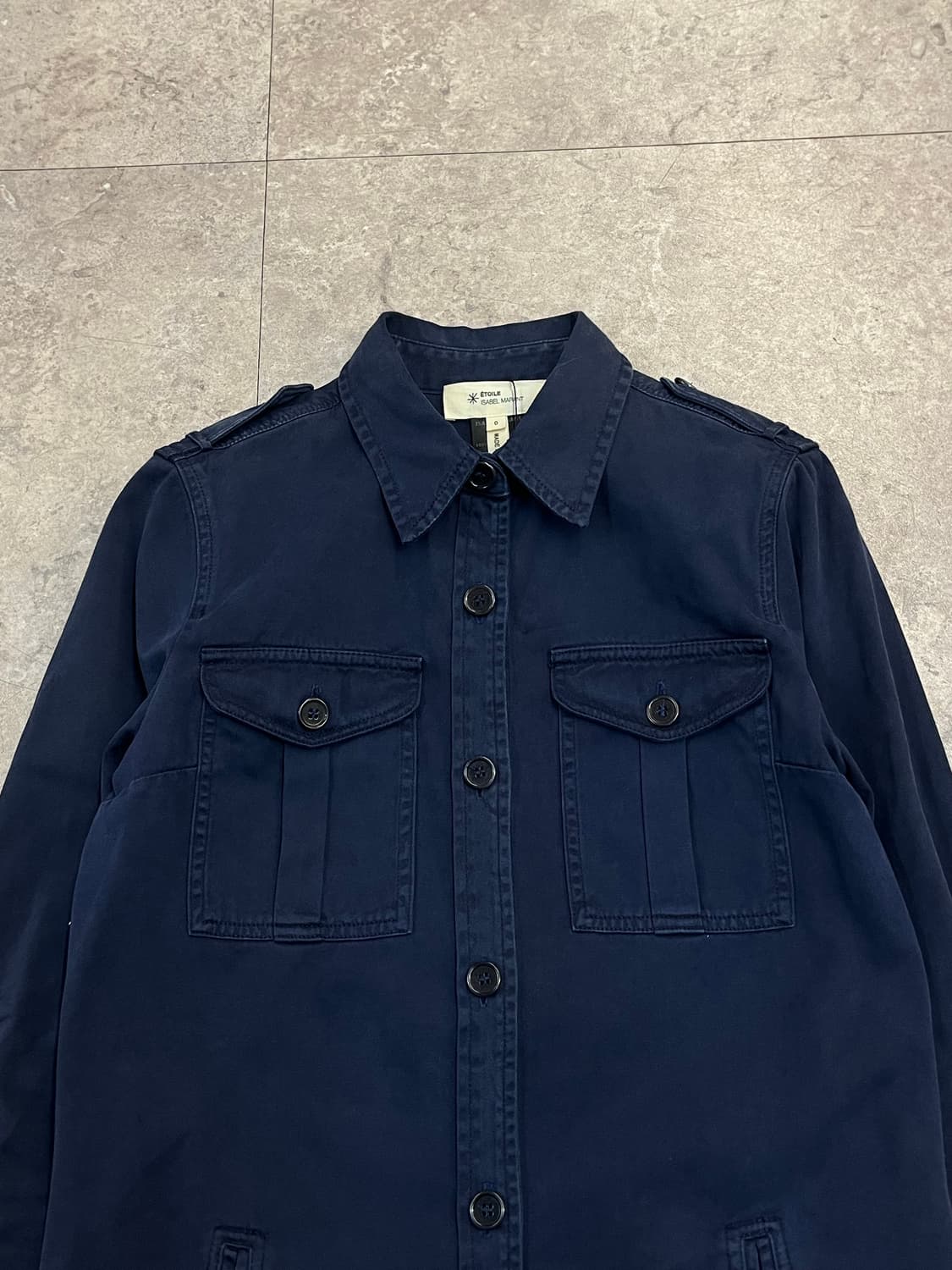 이자벨마랑 에투알 코튼 워크 자켓 네이비 #csz2195 상품이미지5