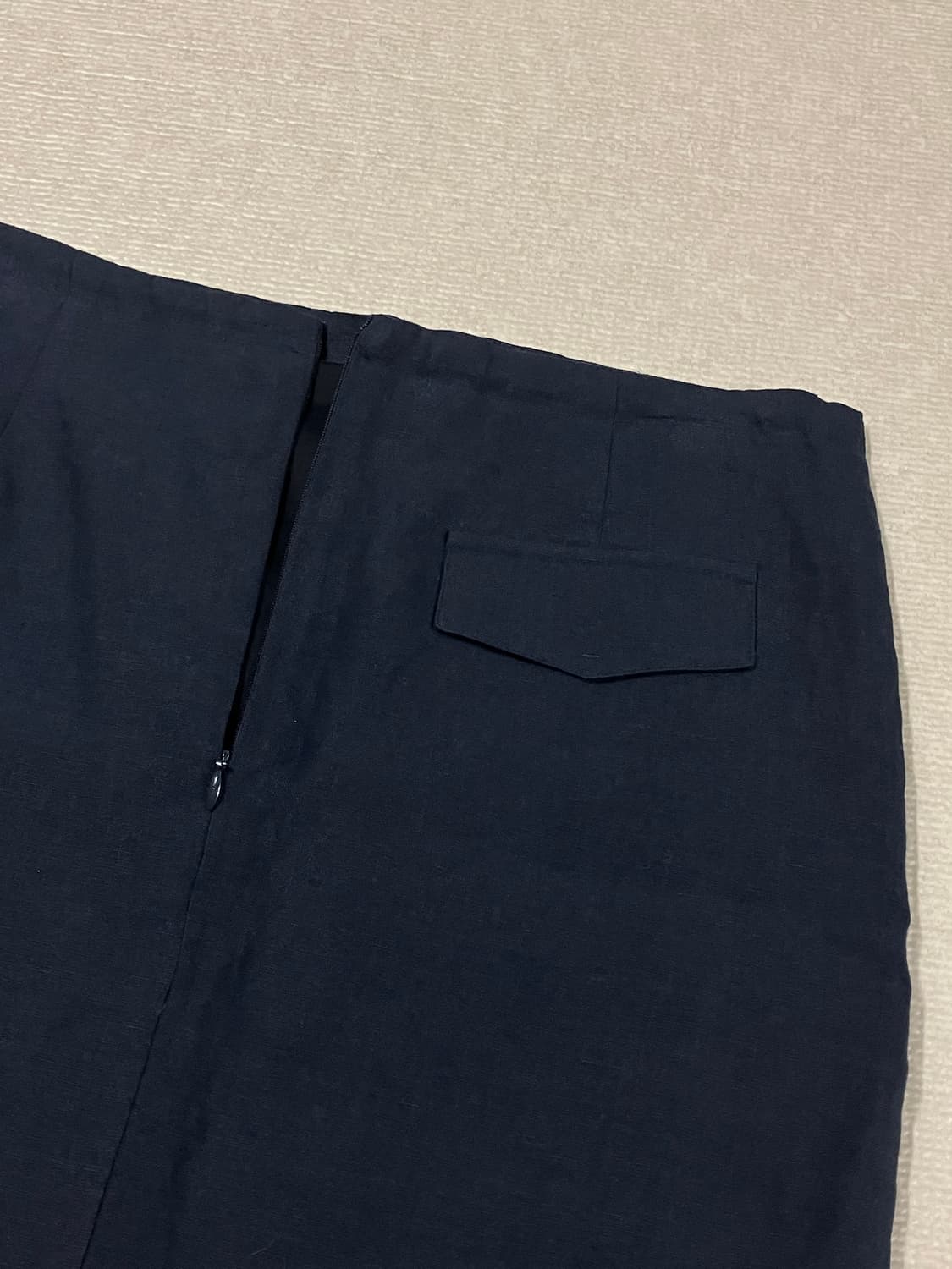 블루브릭 Linen string skirt (navy) S 상품이미지6
