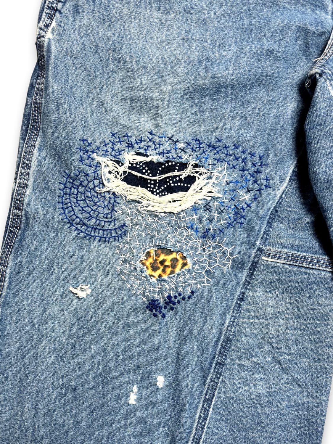 Carhartt Boro Sashiko Distressed Shorts 상품이미지5