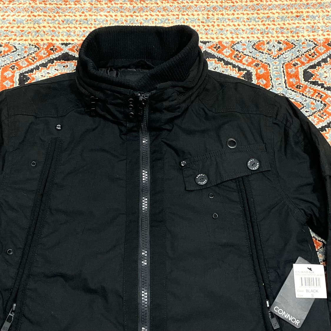 새상품 호주/ 콘너 블랙 밀리터리 야상 자켓 남성S 상품이미지2