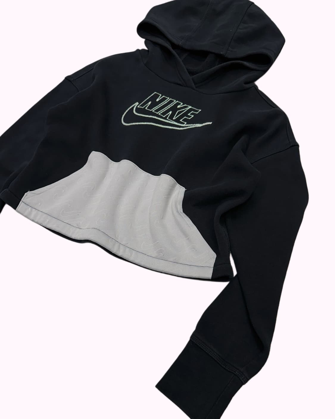 logo crop hood t-shirt 상품이미지2