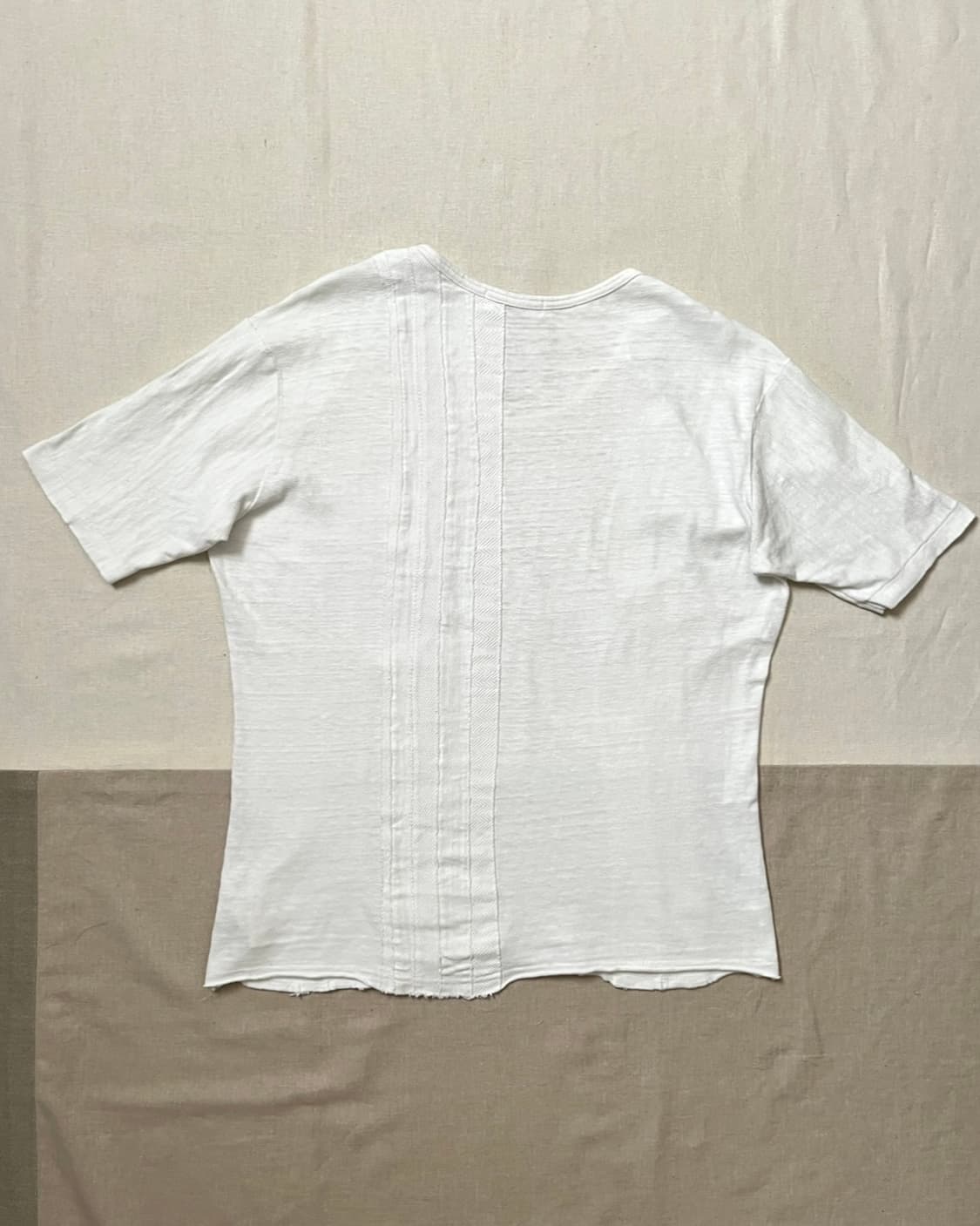 요지야마모토 텍스처 믹스 유넥 티셔츠 y’s yohji yamamoto 상품이미지2