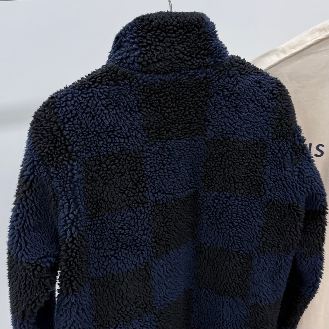 [S+급/S] 루이비통 X 니고 자카드 다미에 플리스 후리스 블루종 자켓 상품이미지6