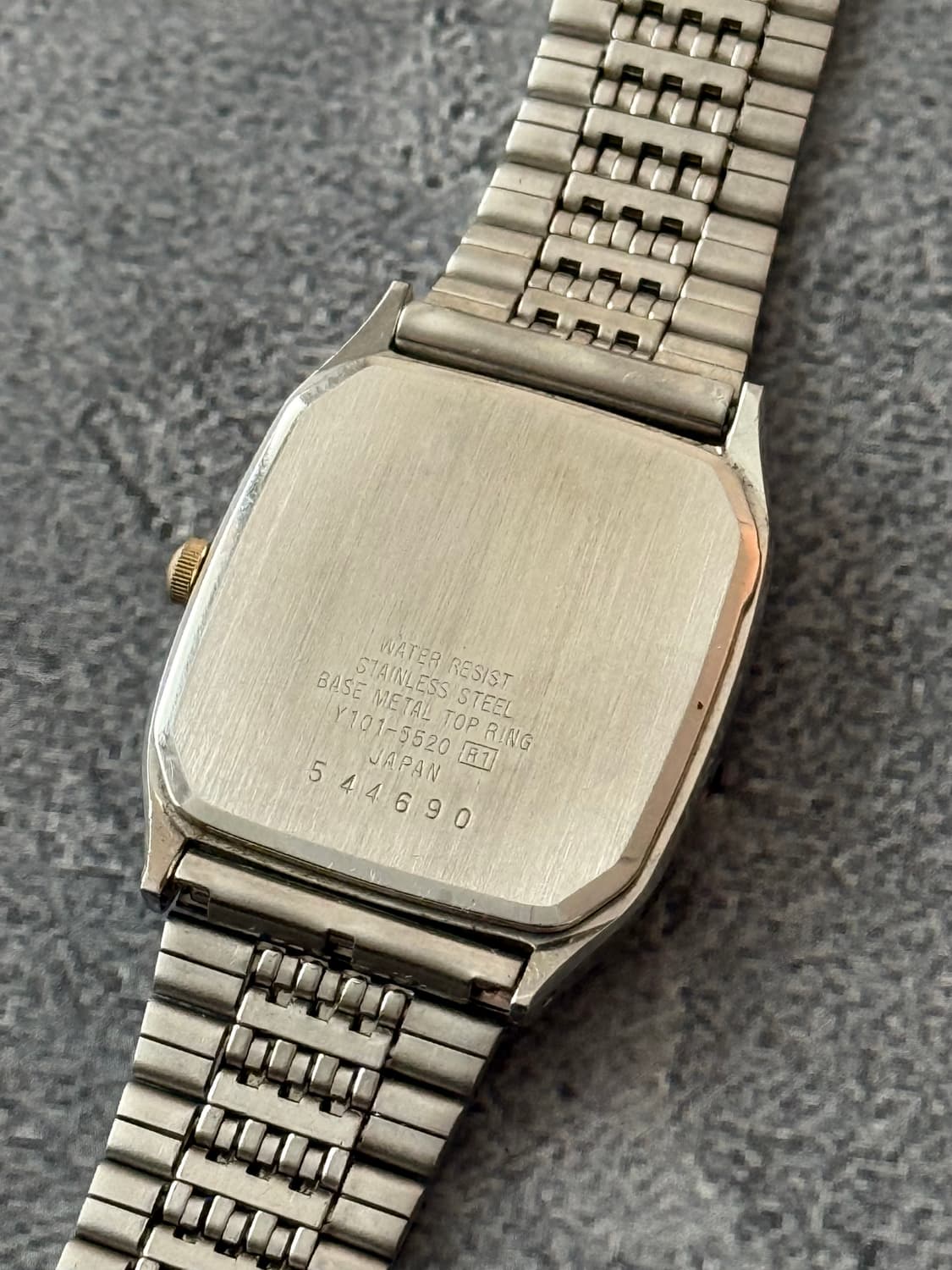 세이코 Seiko ALBA 쿼츠 스퀘어 콤비 상품이미지3