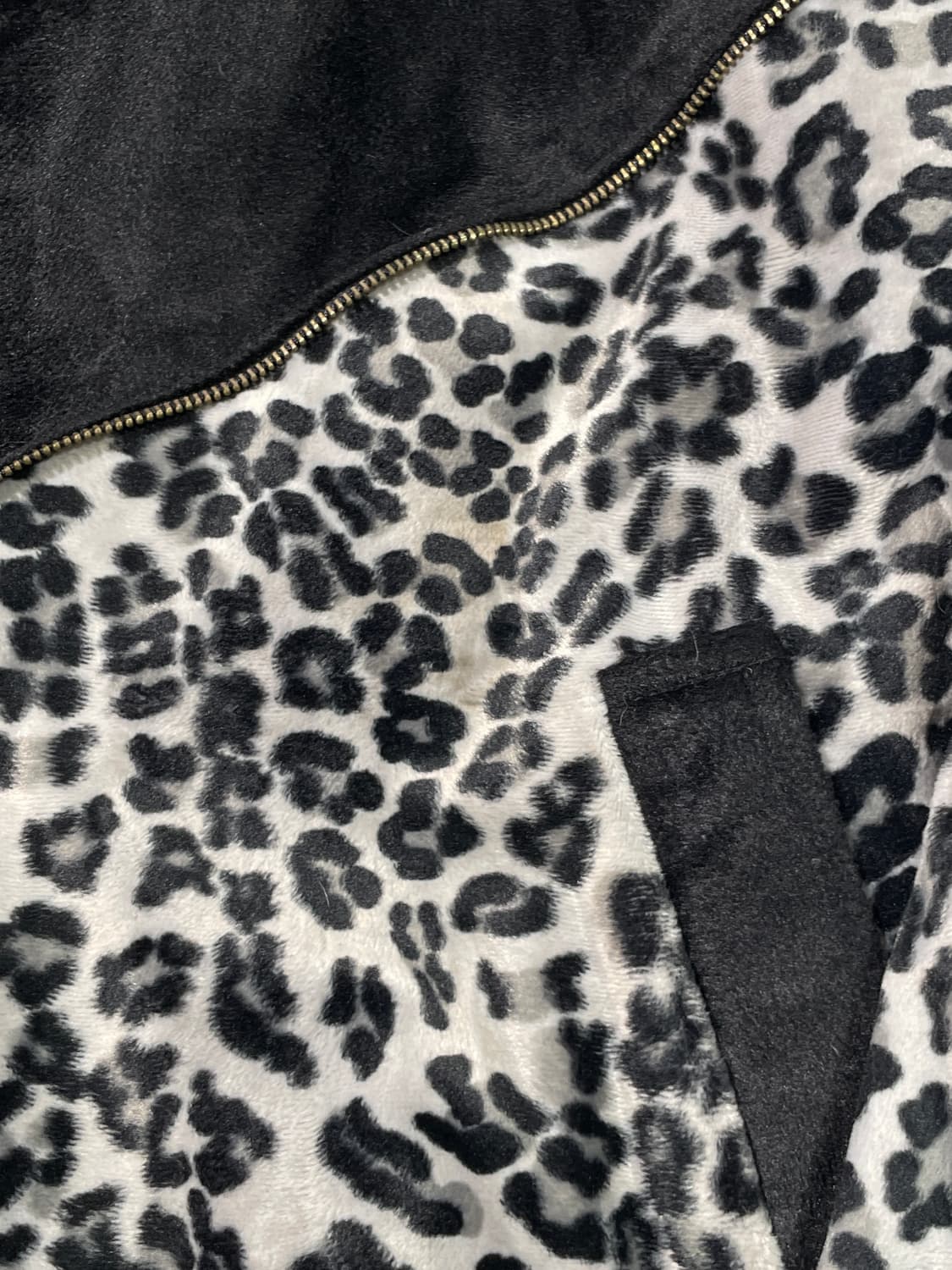 빈티지 요크 블랙 그레이 레오파드 집업 자켓  상품이미지10