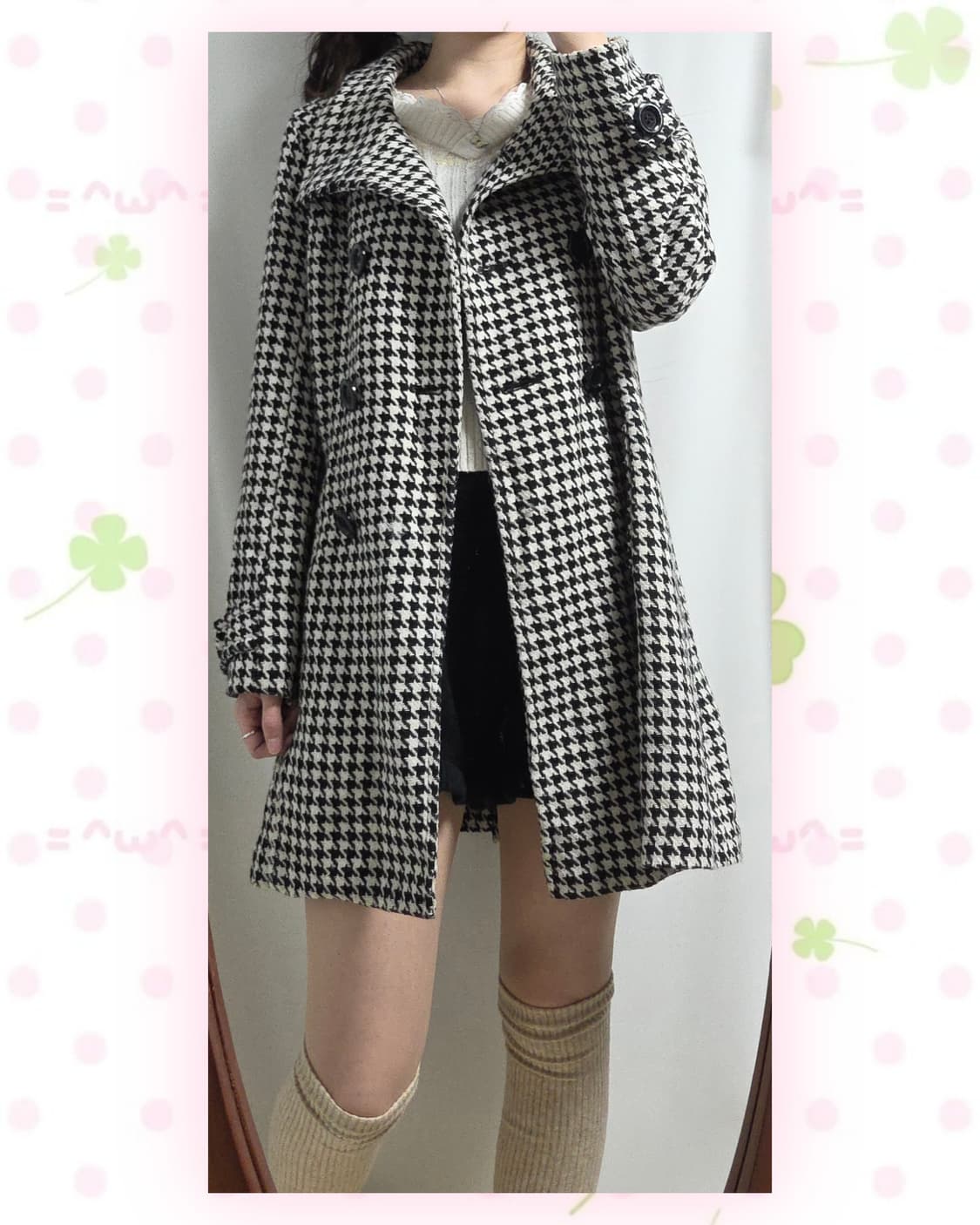 GLACIER 글라시어 하운드투스체크 코트 상품이미지2