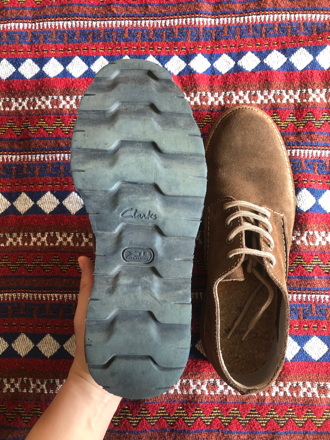 클락스 스웨이드 브라운 남성 구두 255 상품이미지6