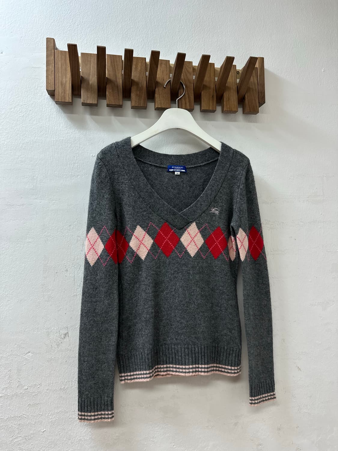 Burberry 버버리 블루라벨 아가일 울 니트 드라이완료 상품이미지3