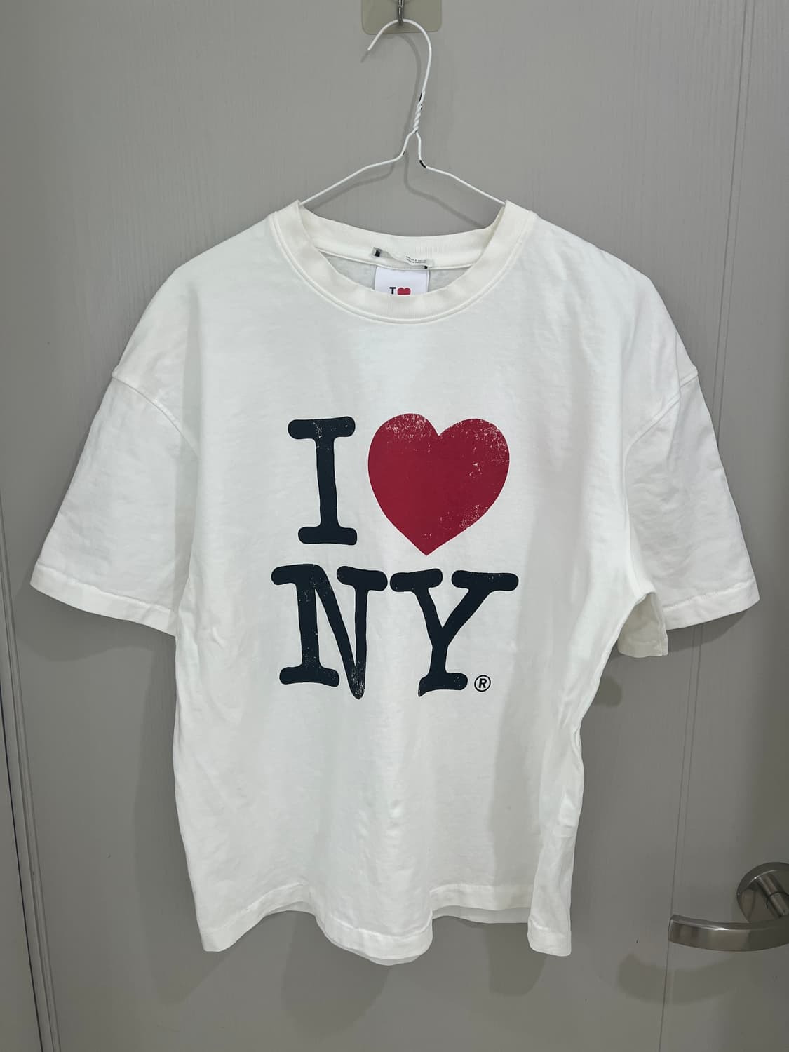자라 I LOVE NY 크롭 반팔 (S) 상품이미지2