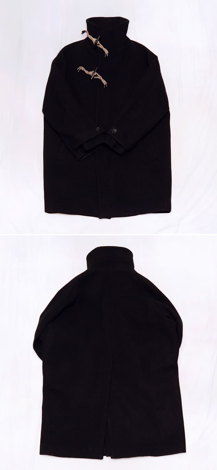 시스템 옴므 울캐시미어 집업 하이넥 더플 오버 코트 (100-105) 상품이미지3