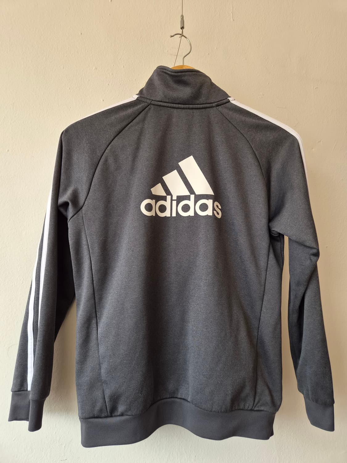 아디다스 키즈(여성가능) 그레이기모삼선트랙탑 79사이즈 상품이미지3