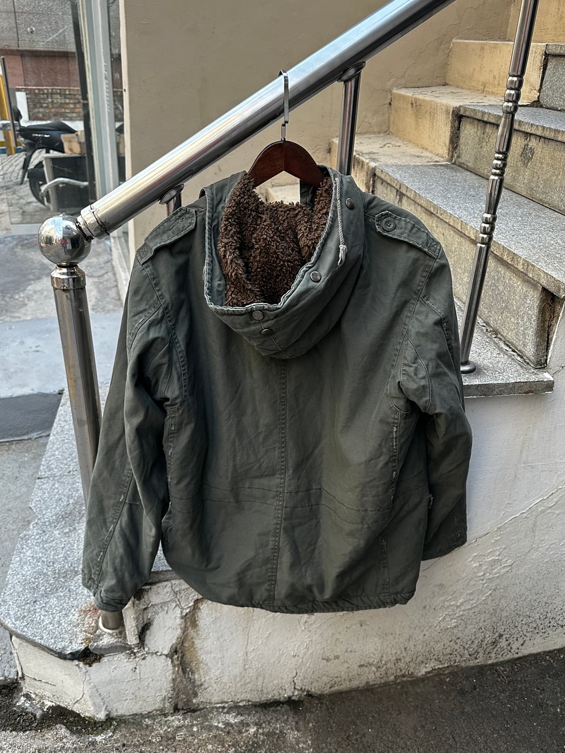 홀리스터 밀리터리 후드 보아 자켓 상품이미지2