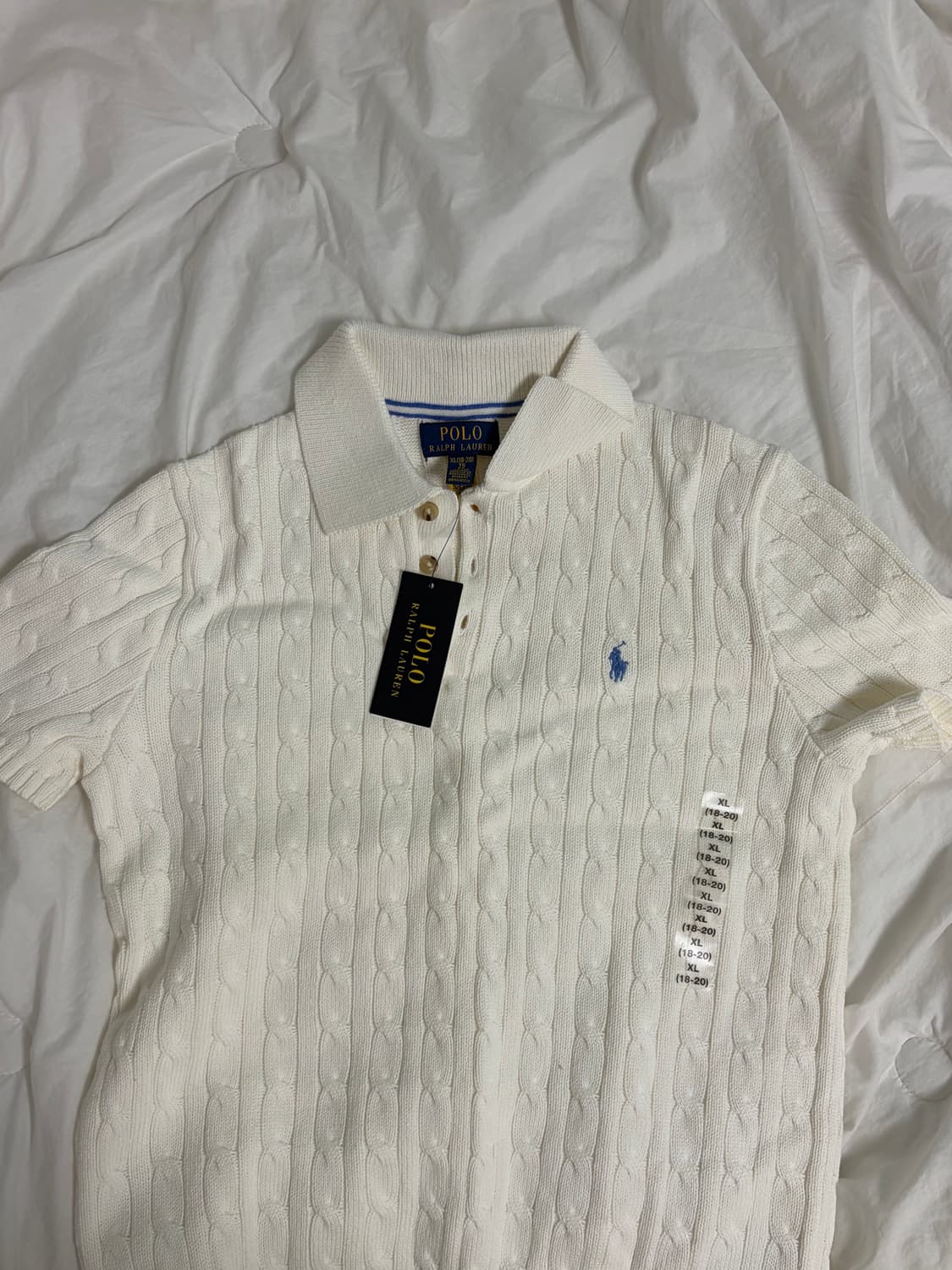 폴로 보이즈 반팔니트 (스카이블루포니) 상품이미지1