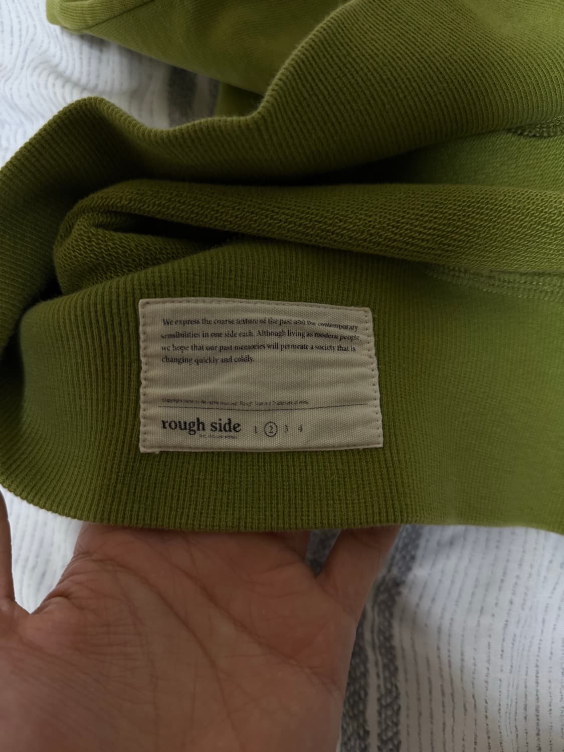 (2) 러프사이드 오버사이즈 스웻 셔츠 아보카도 상품이미지4