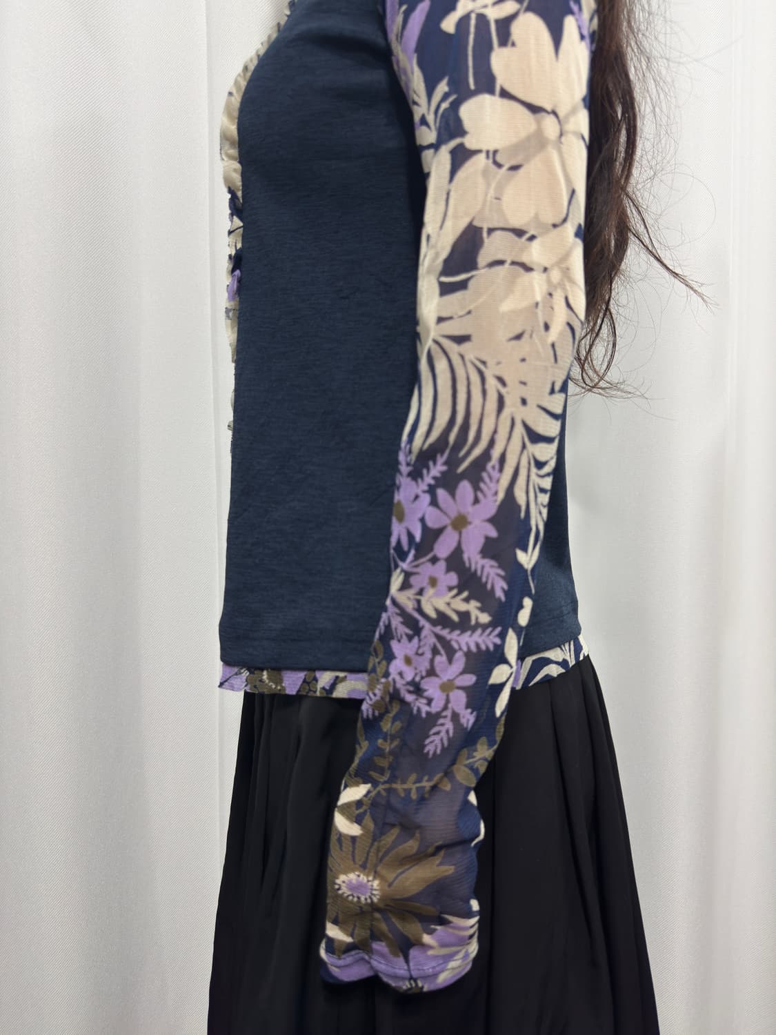 mesh design cardigan 상품이미지3
