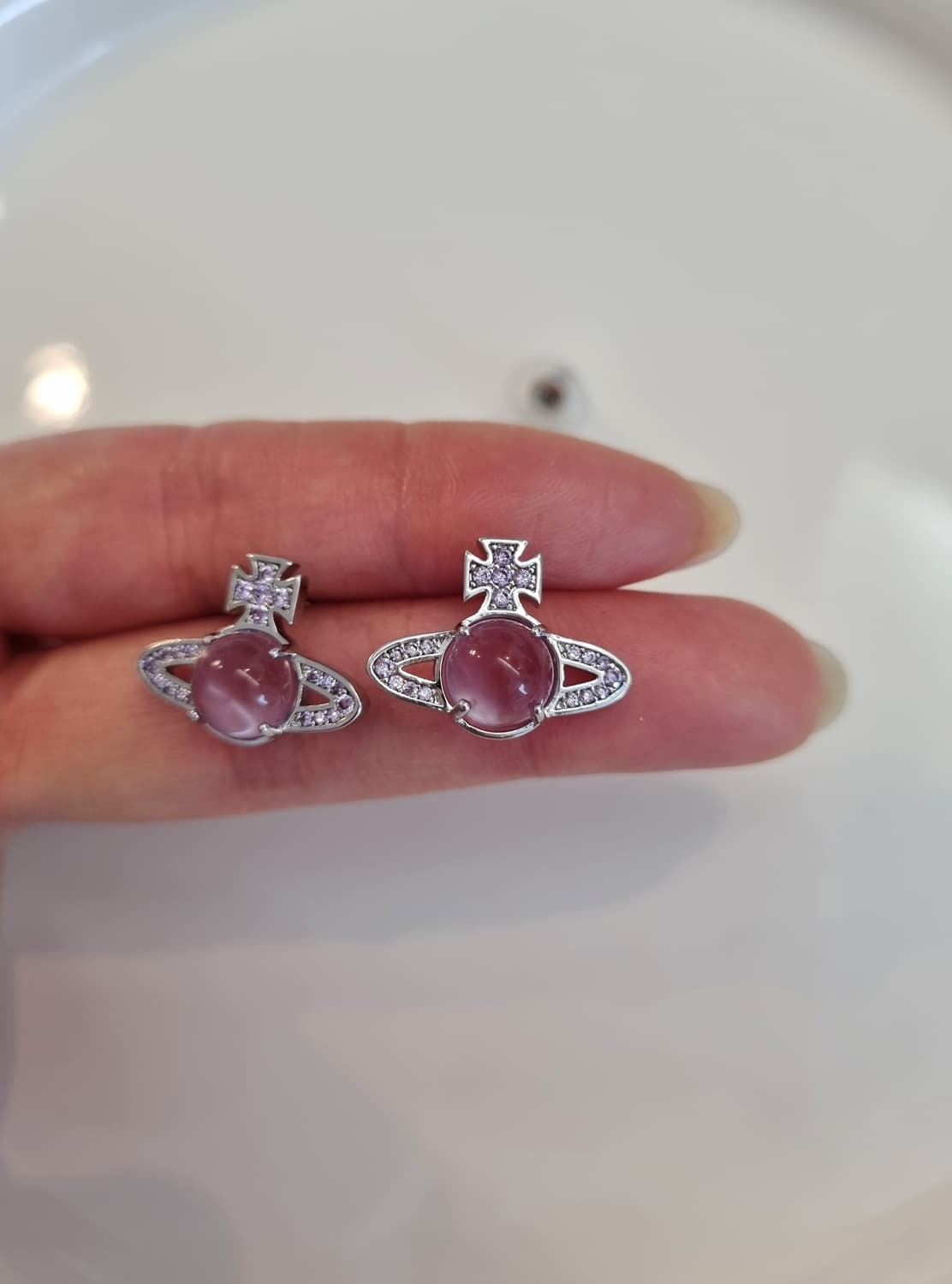 비비안웨스트우드 업사이클링 퍼플볼 귀걸이 상품이미지7