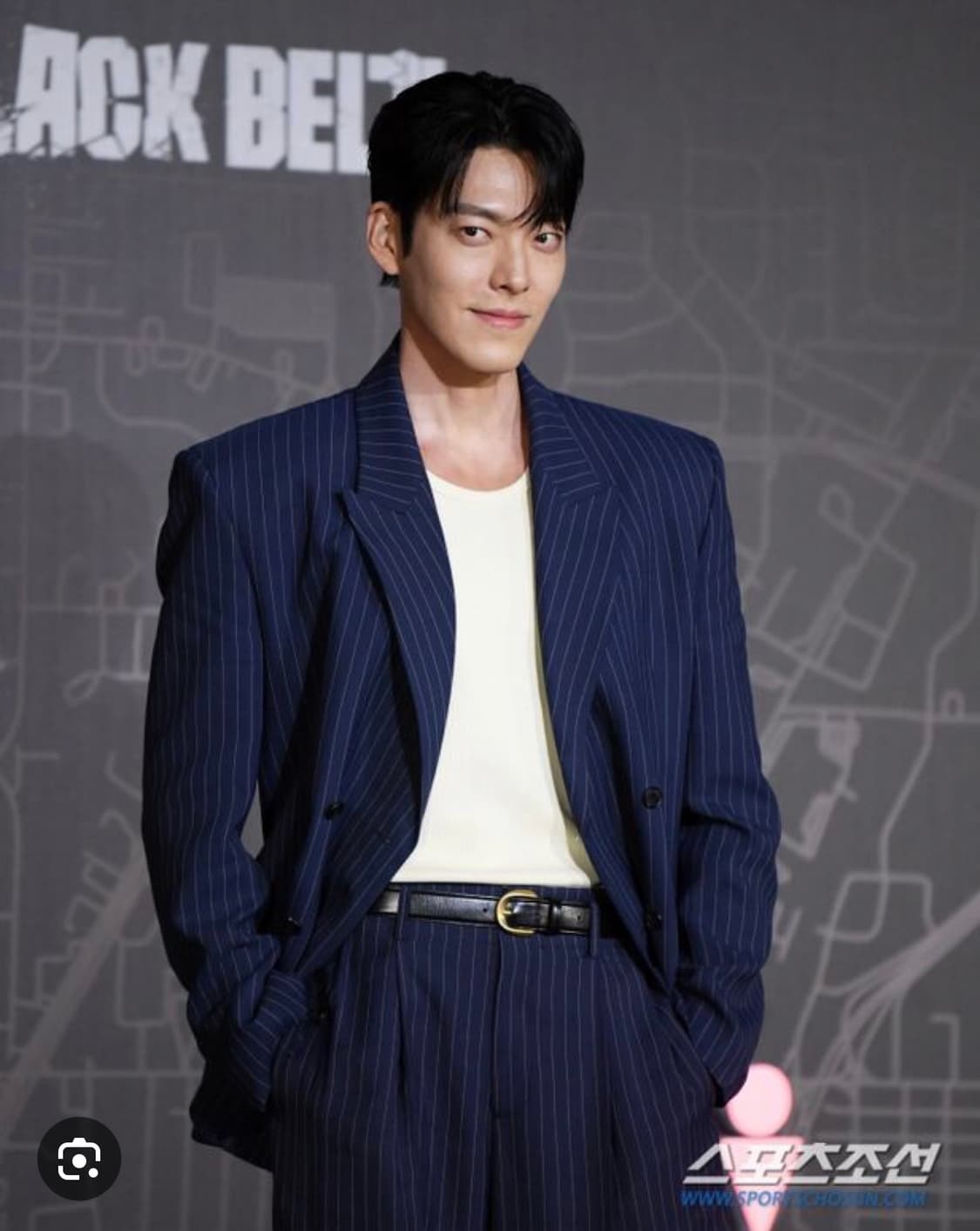 렉토 서스테너블 핀스트라이프 아워글라스 자켓 네이비 S사이즈 팜 상품이미지2