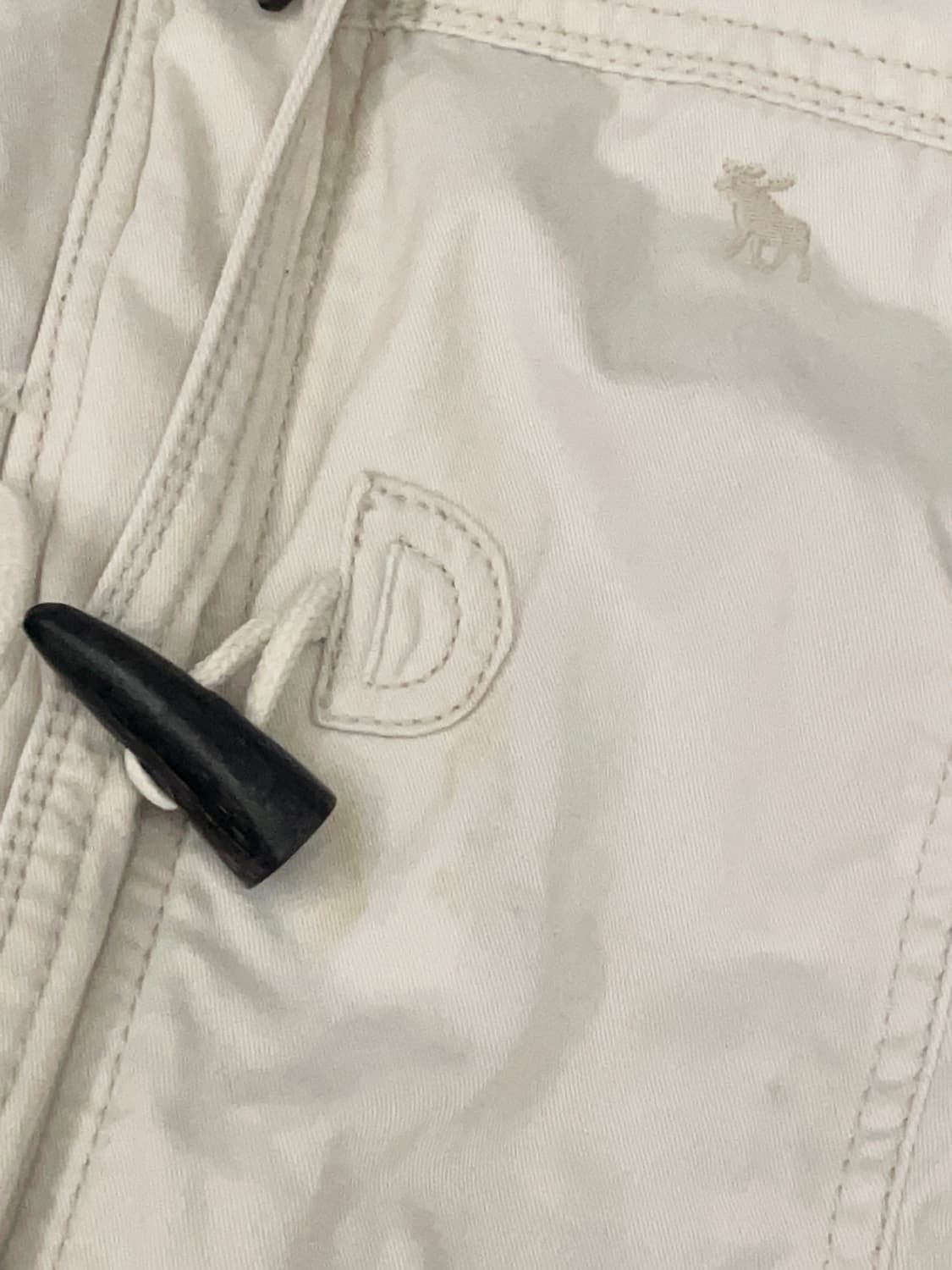 아베크롬비 크림화이트 더플점퍼 아베크롬비자켓 아베떡볶이자켓y2k 상품이미지6