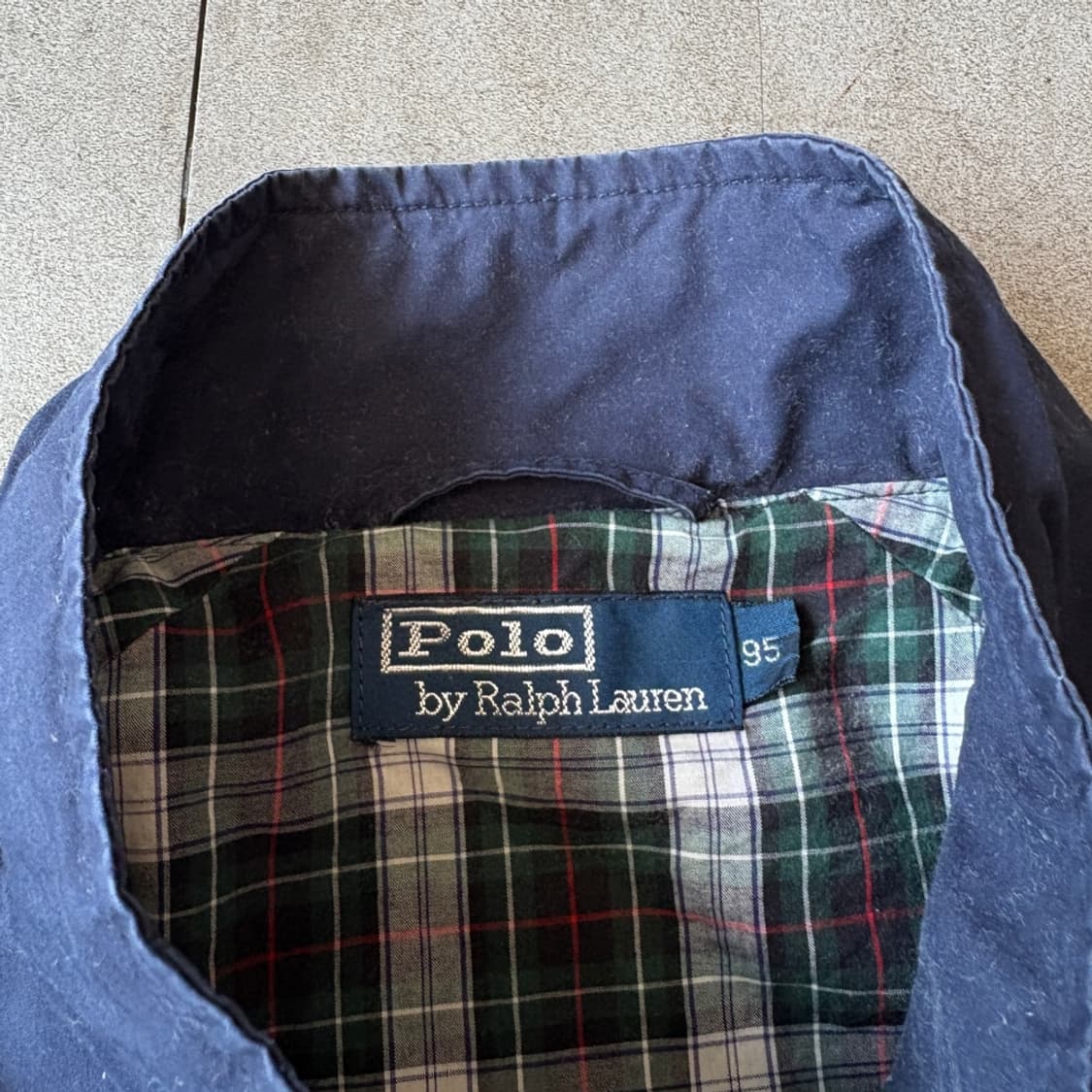 폴로 정품 네이비 바라쿠다 코튼 자켓  상품이미지4