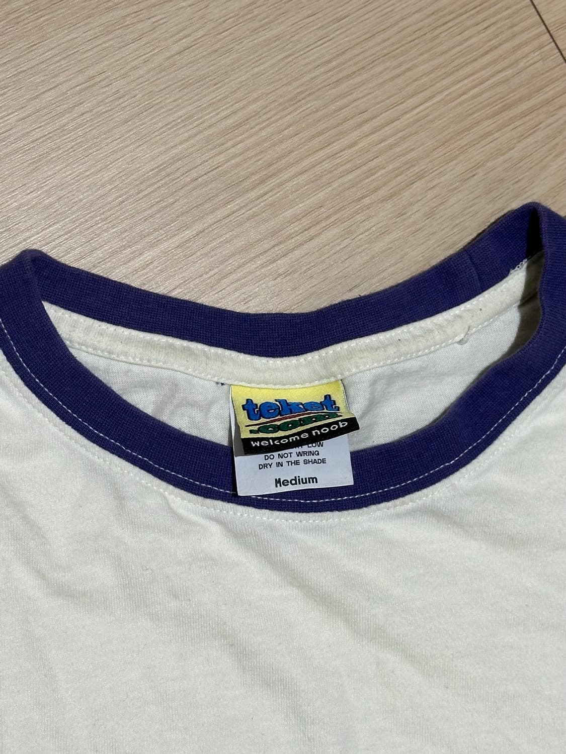 테켓 반팔 아이보리 M 상품이미지3