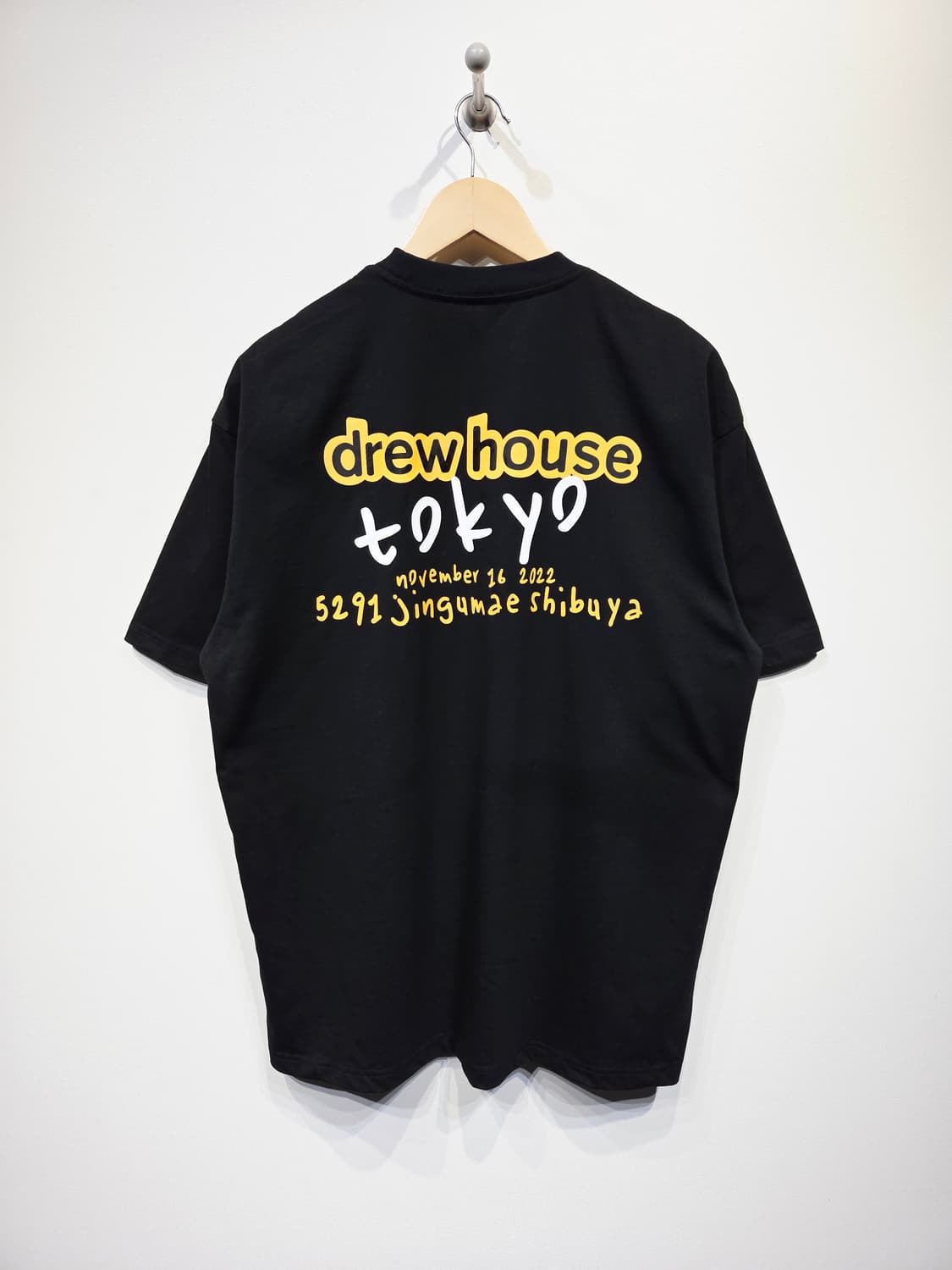 드류하우스 도쿄 팝업 한정판 스마일 반팔 티셔츠 블랙 상품이미지6