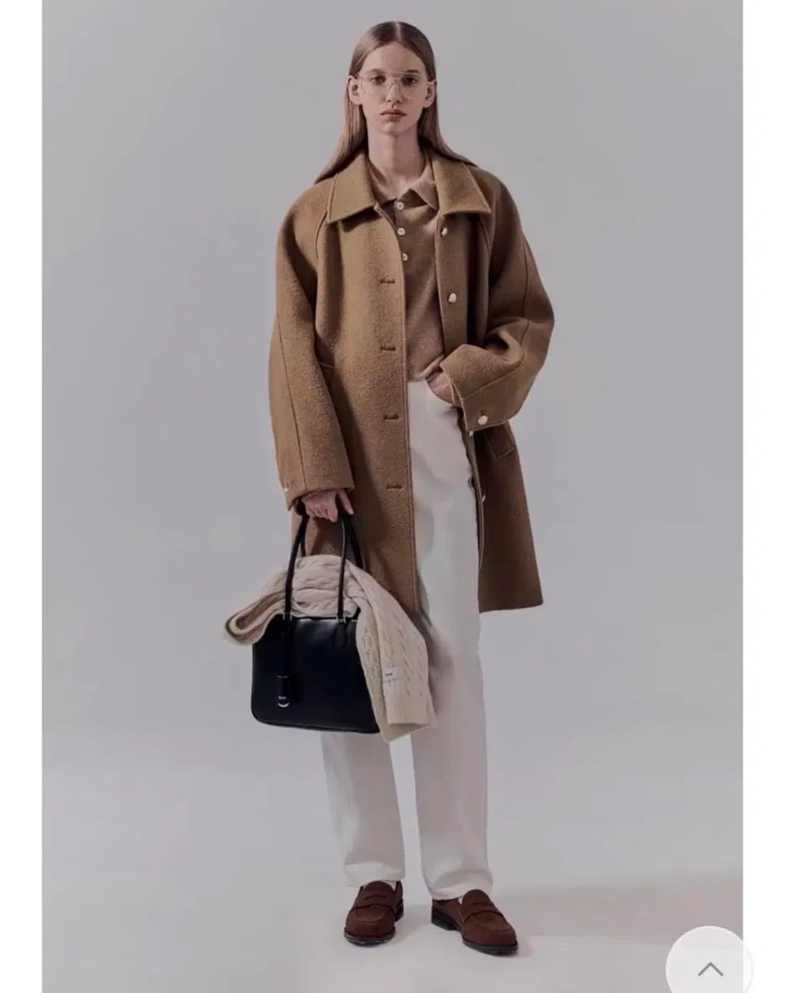 던스트 부클 하프코트 카멜 m 상품이미지3