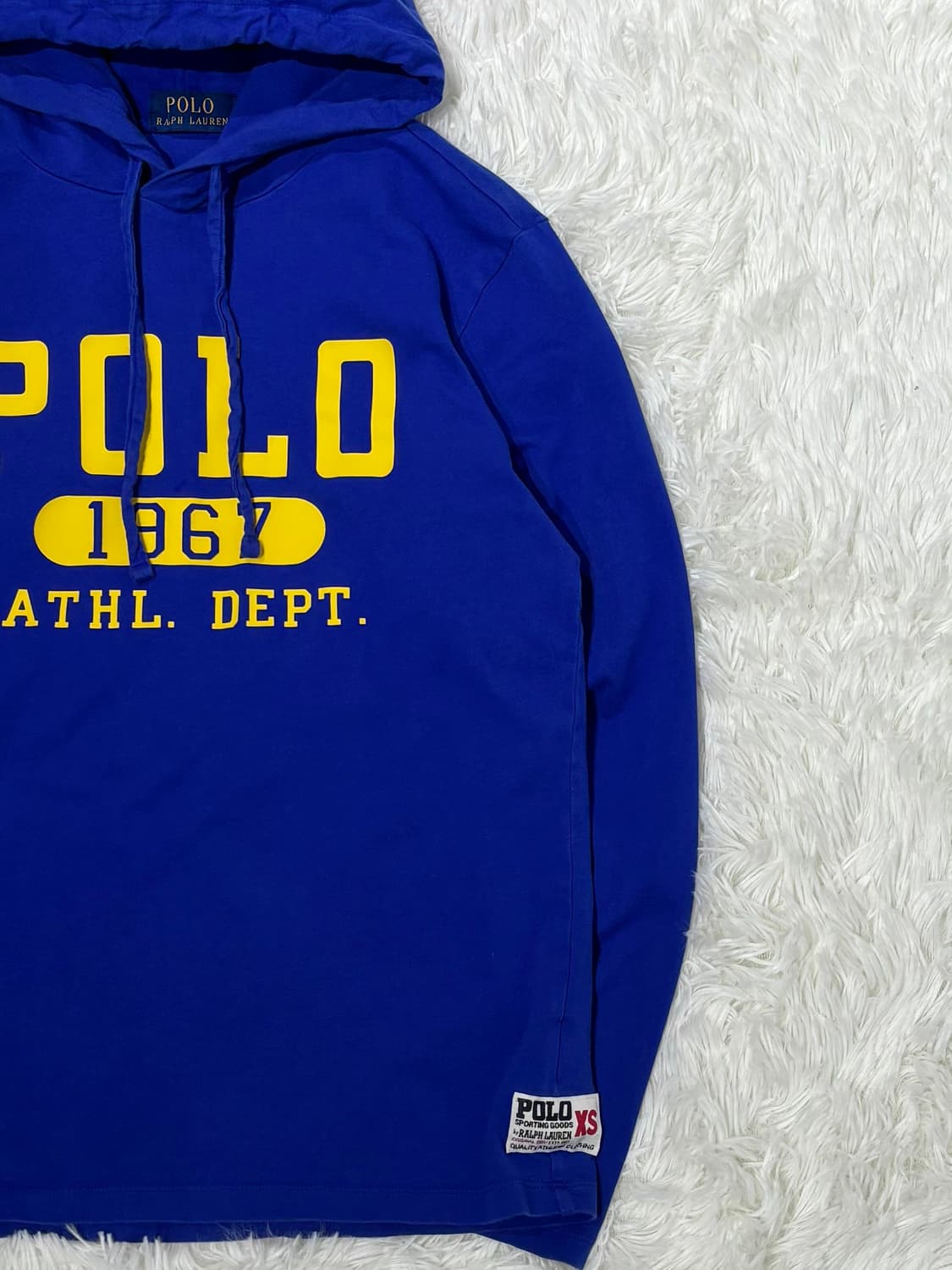 폴로랄프로렌 qr 빅로고 슬리브 후드 상품이미지5