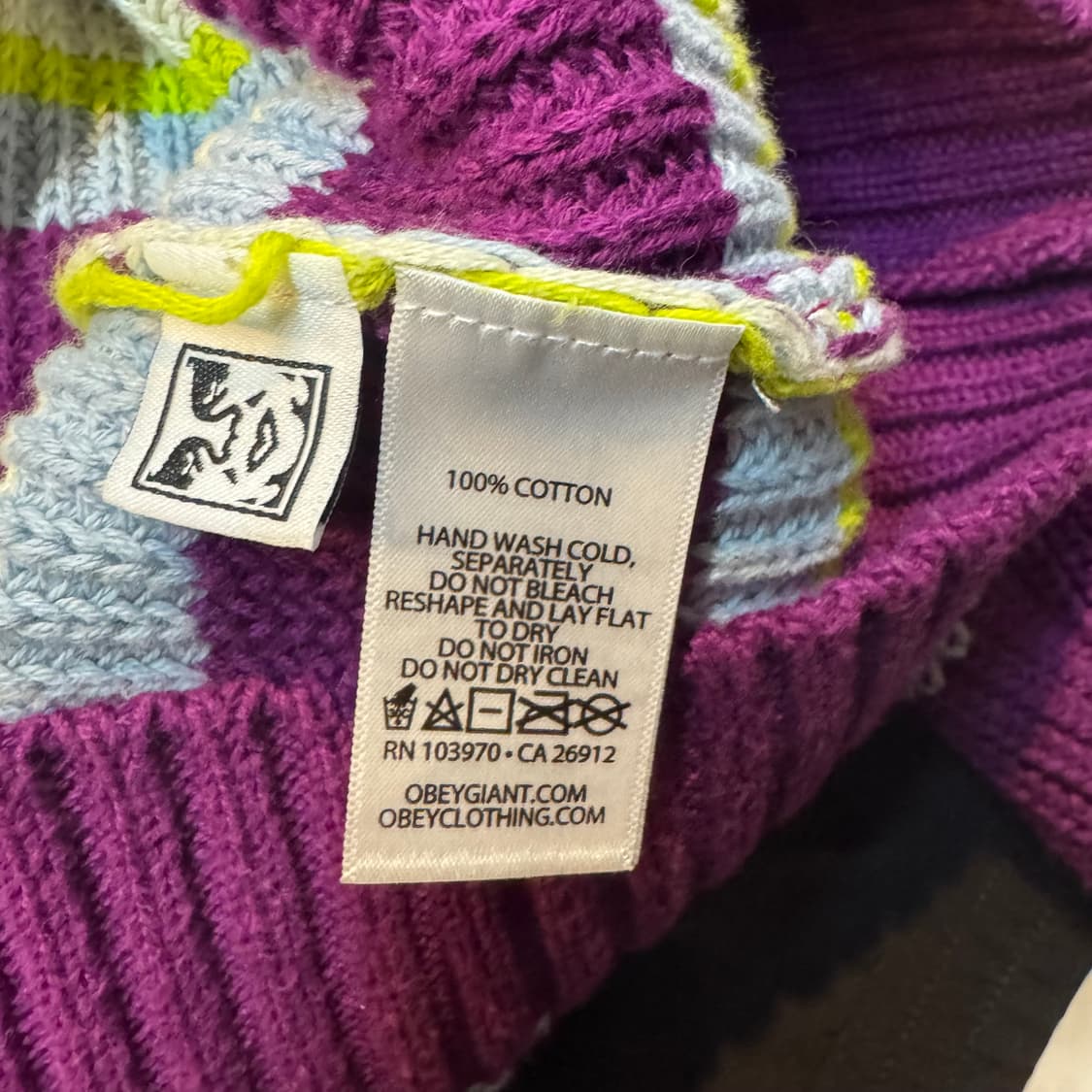 오베이 스트라이프 니트 상품이미지6