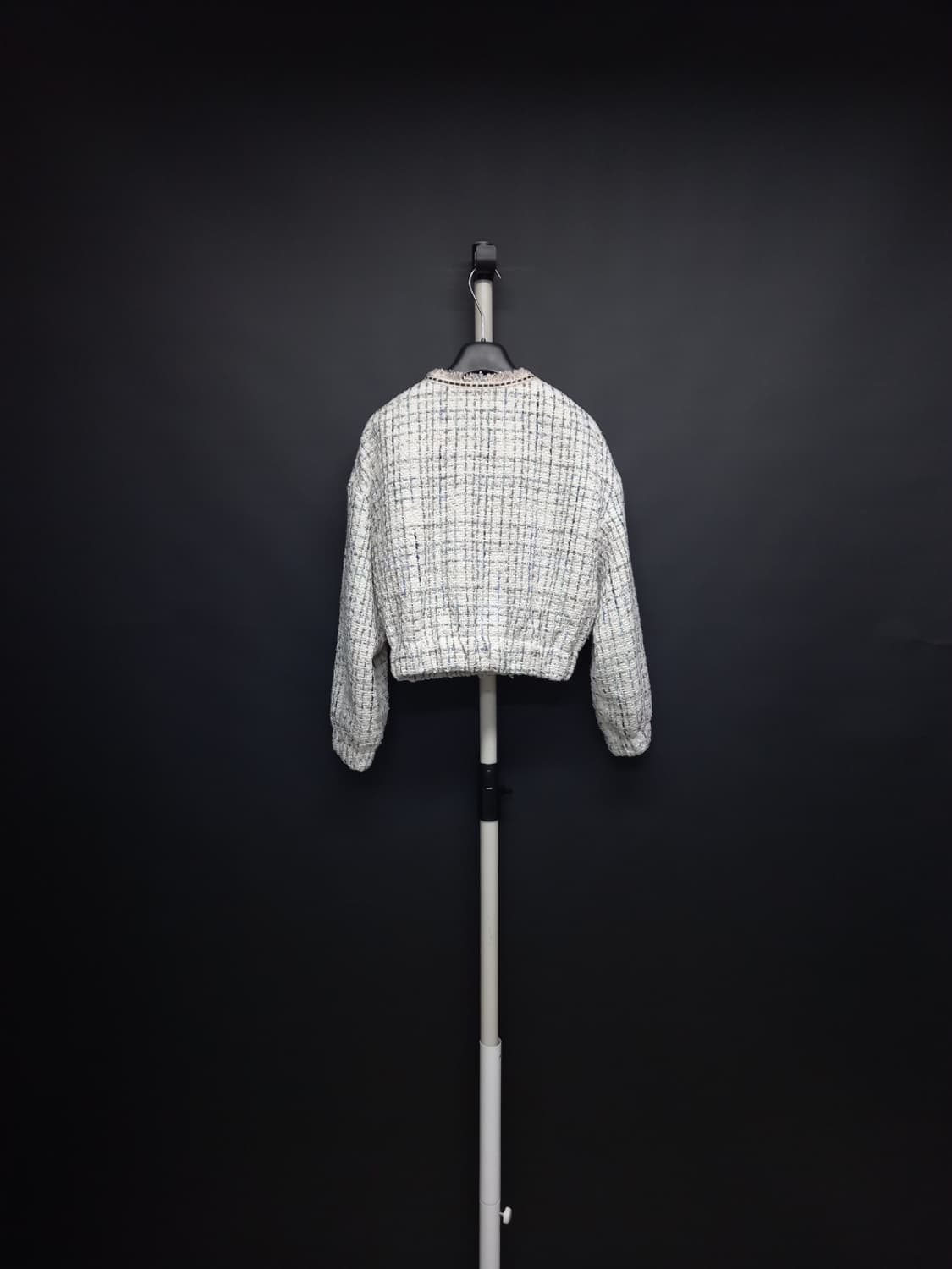 새 ANNA 안나 춘추 트위드 숏 자켓 F 44-66 상품이미지2