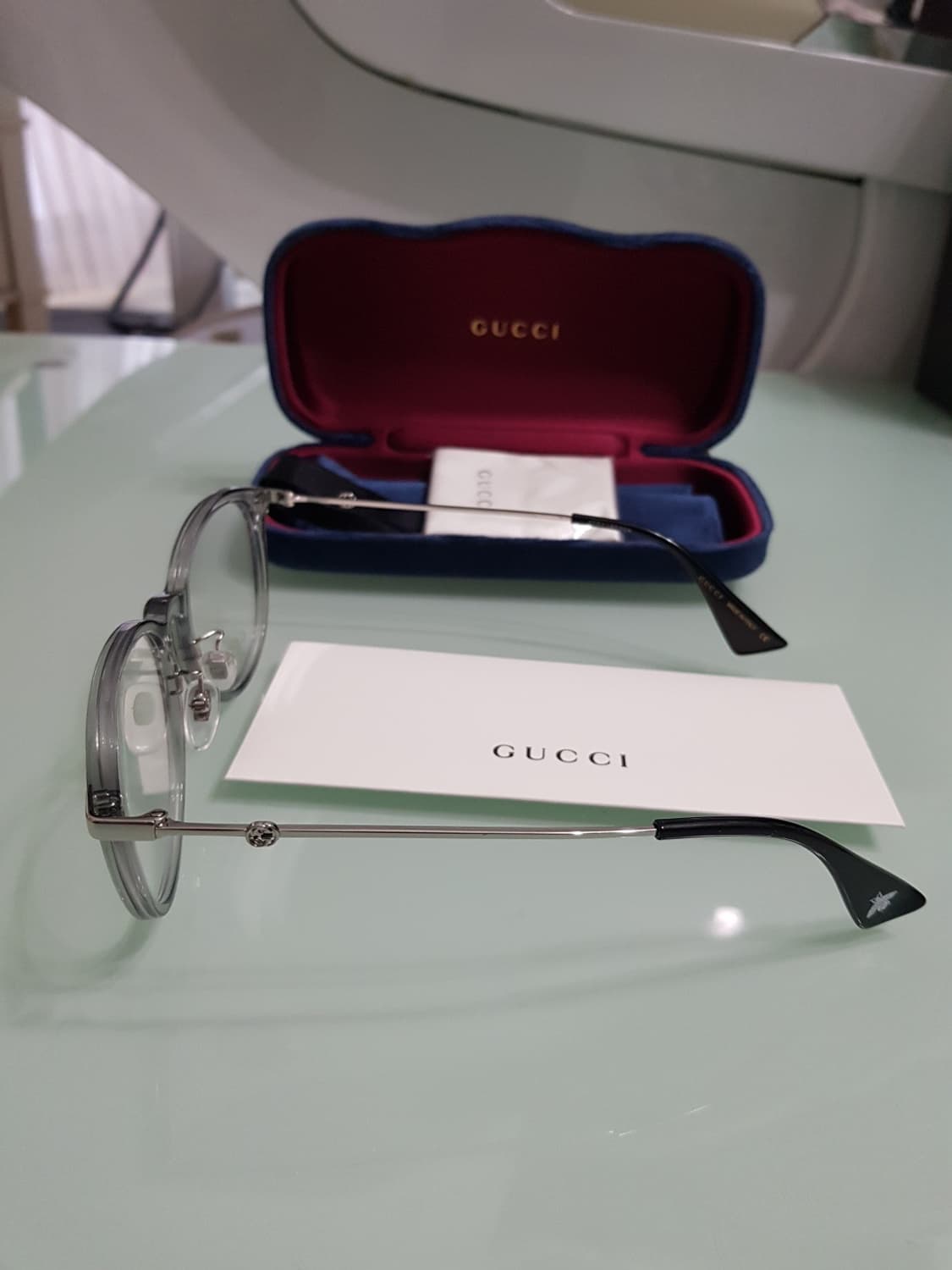 새상품 풀구성)구찌 클리어테 남녀안경테 상품이미지4