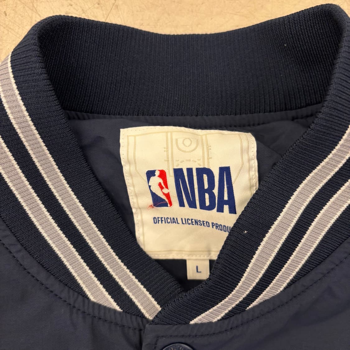 NBA 골든 스테이트 빅로고 바시티 자켓 상품이미지5