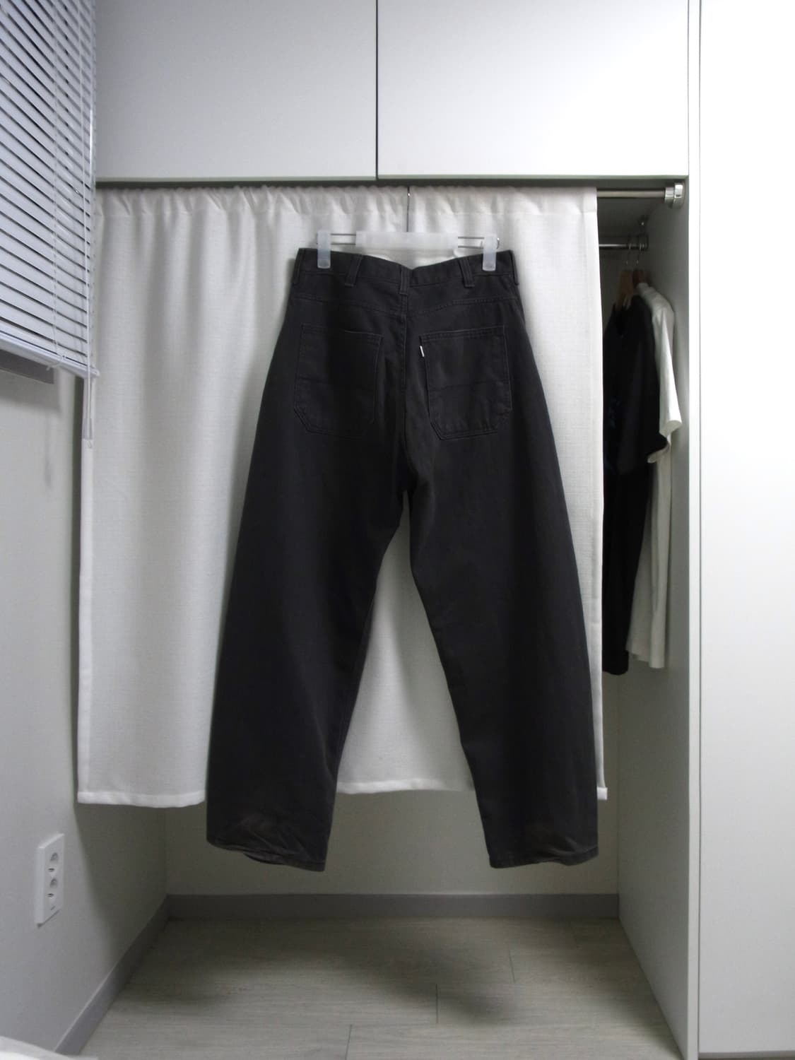 Hatchingroom Curve Jeans Washed Charcoal 상품이미지2