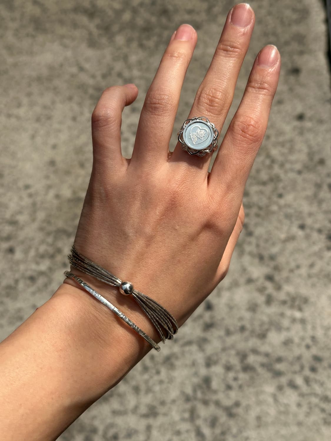 80~90s Liquid Multi Strand Ball 925silve 상품이미지7