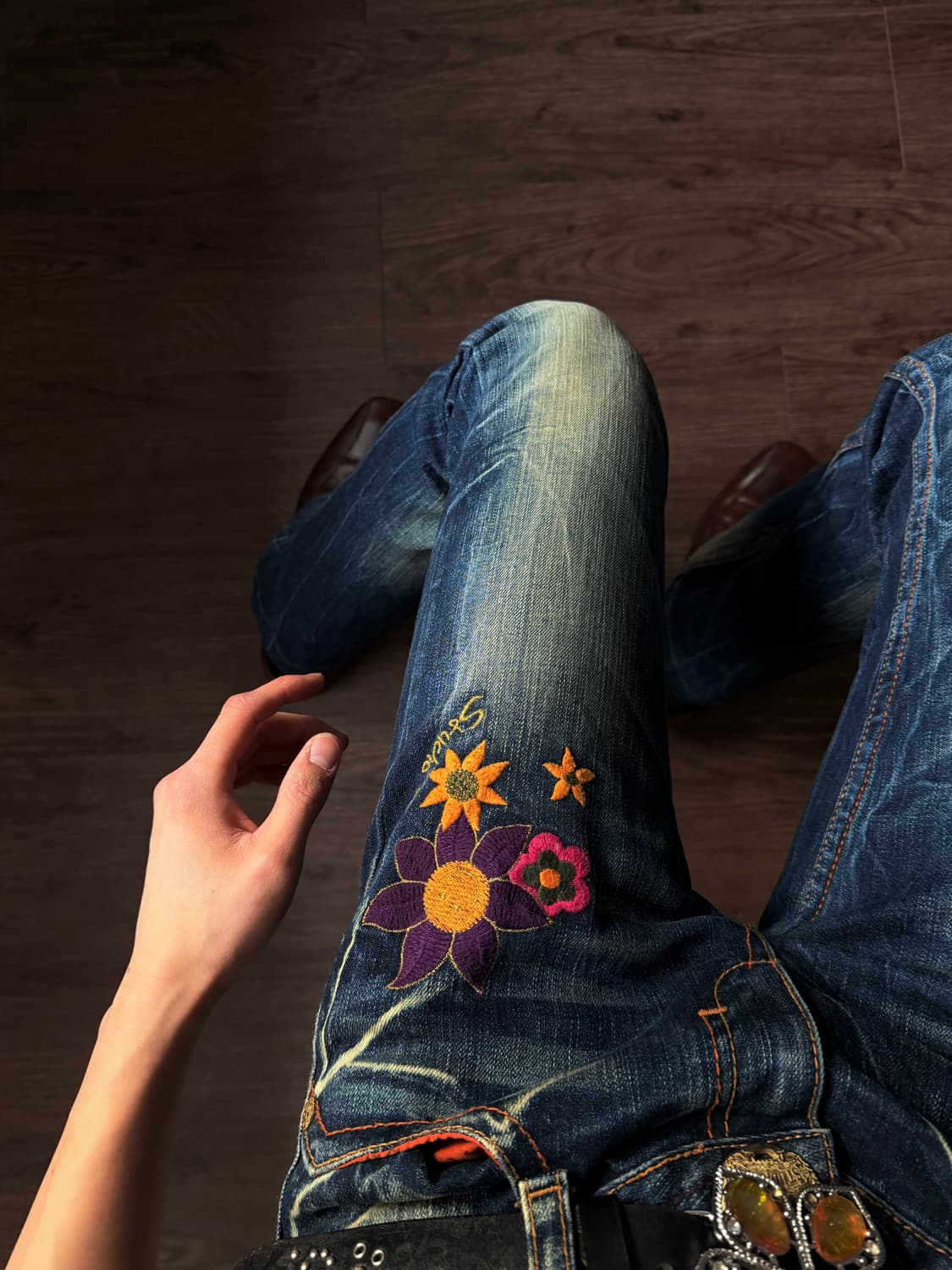 Studio R.P 큐티 & 워시드 슬림 플레어 진 상품이미지1