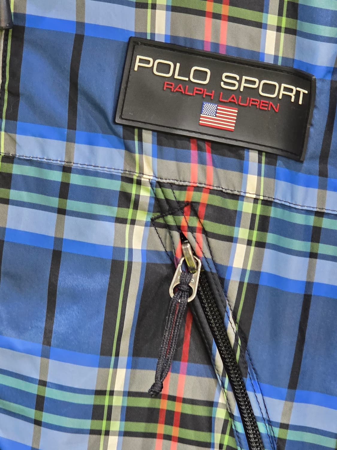 Y2K 폴로 스포츠 랄프로렌 체크 후드 자켓 95 상품이미지8