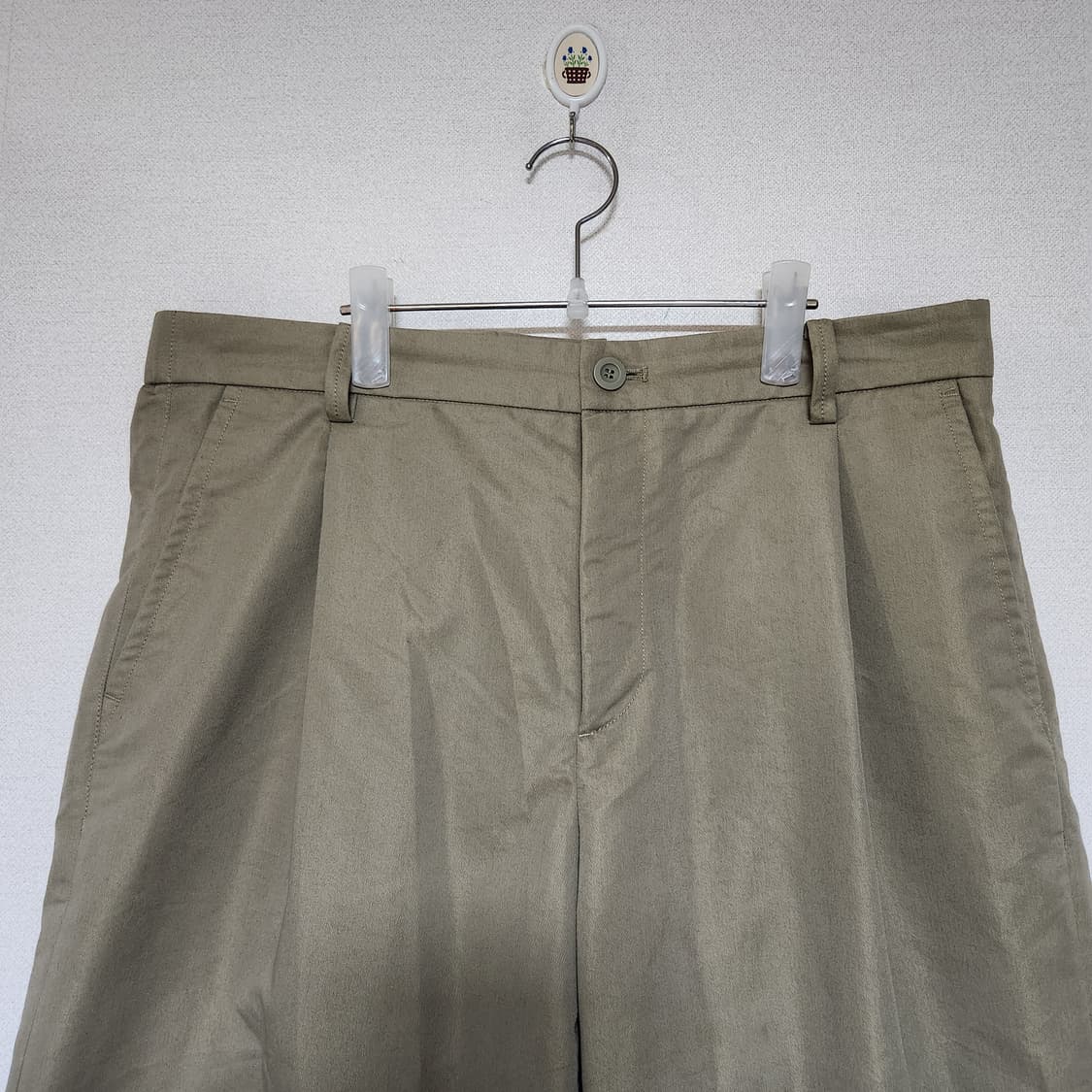 24년 마인드브리지 꾸뛰르 원턱 와이드 팬츠 남36 상품이미지3