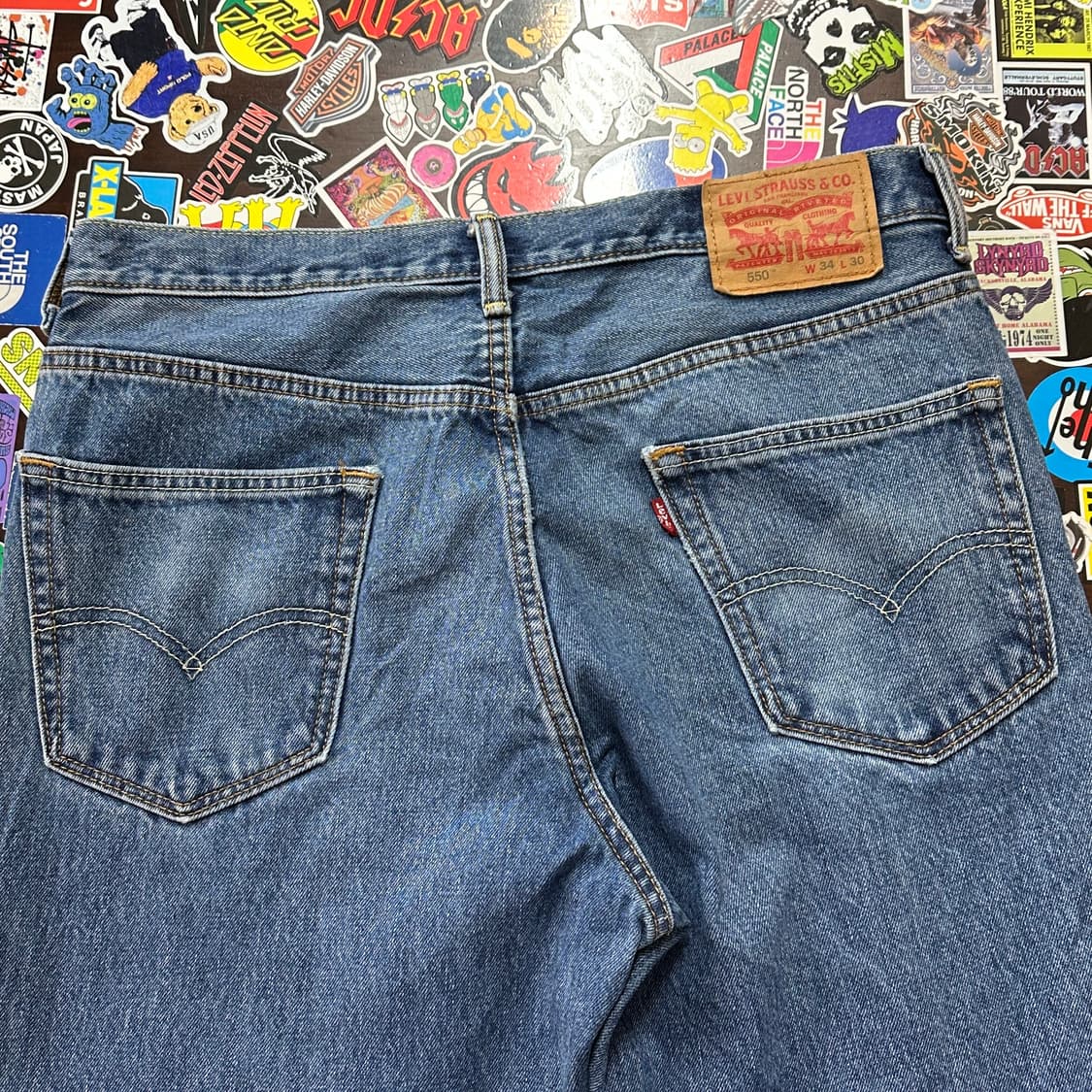 리바이스 550 블루 진 데님 팬츠 34 상품이미지3